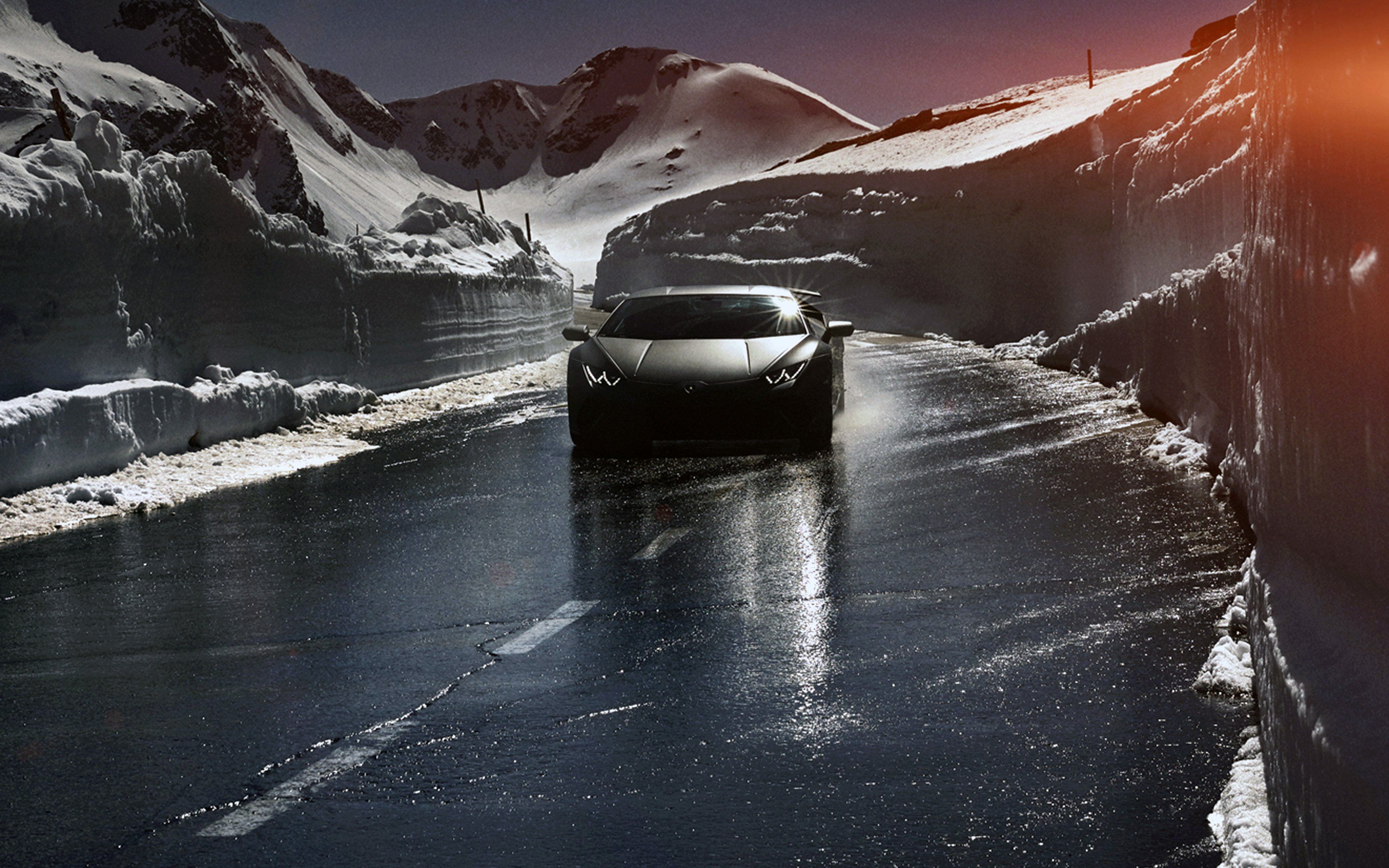car #lamborghini #car #dark #road #drive #art #winter K #wallpaper #hdwallpaper #desktop. Lamborghini, Winter wallpaper, Wallpaper