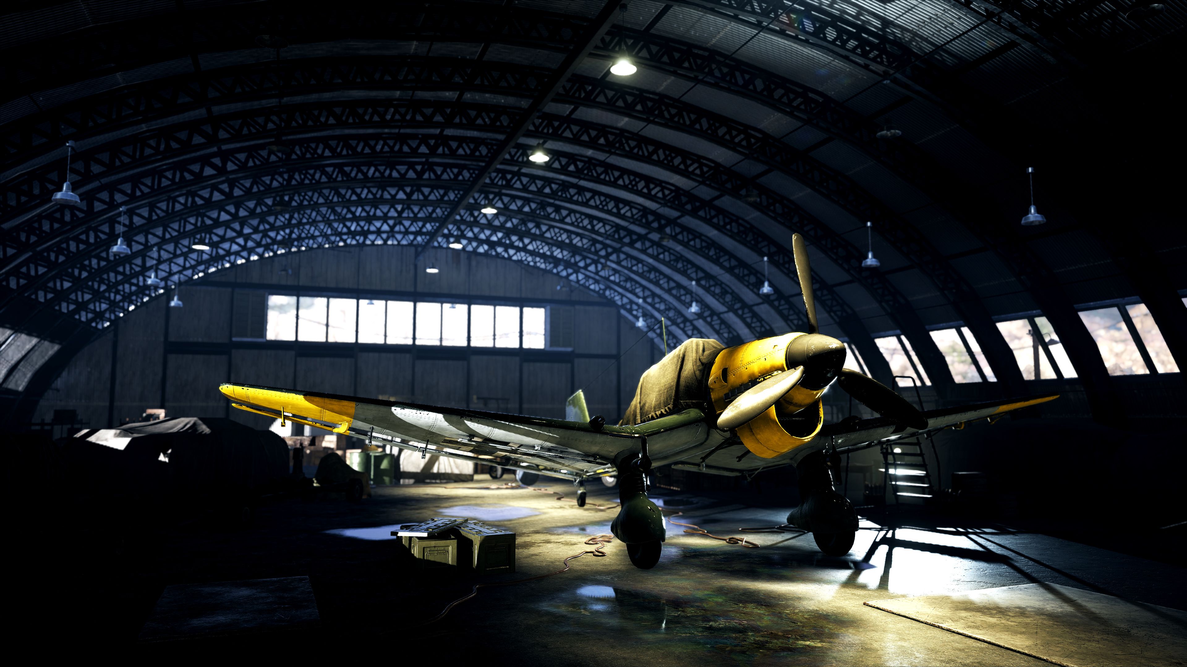 Battlefield V Plane Hangar 4k 2048x1152 Resolution HD 4k Wallpaper, Image, Background, Photo and Picture
