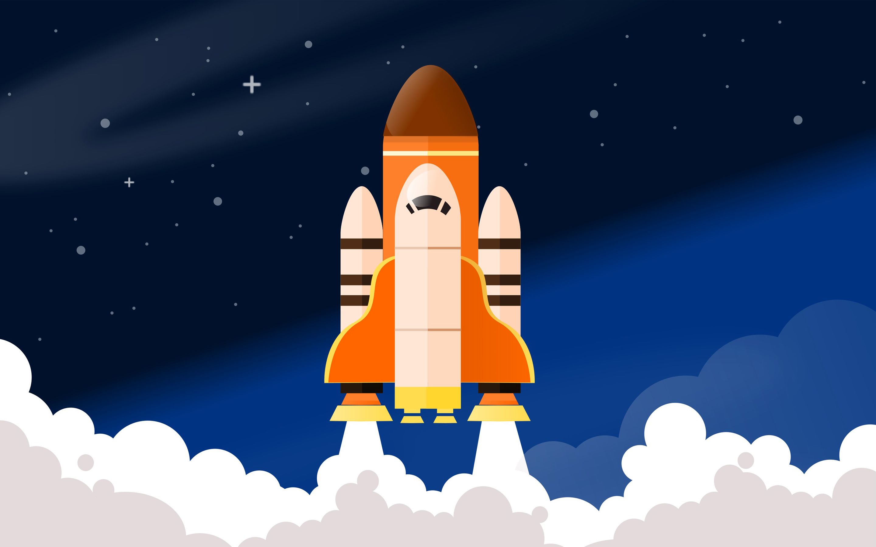 Wallpaper 4k Space Shuttle Rocket Rocket, Shuttle, Space, Voyage