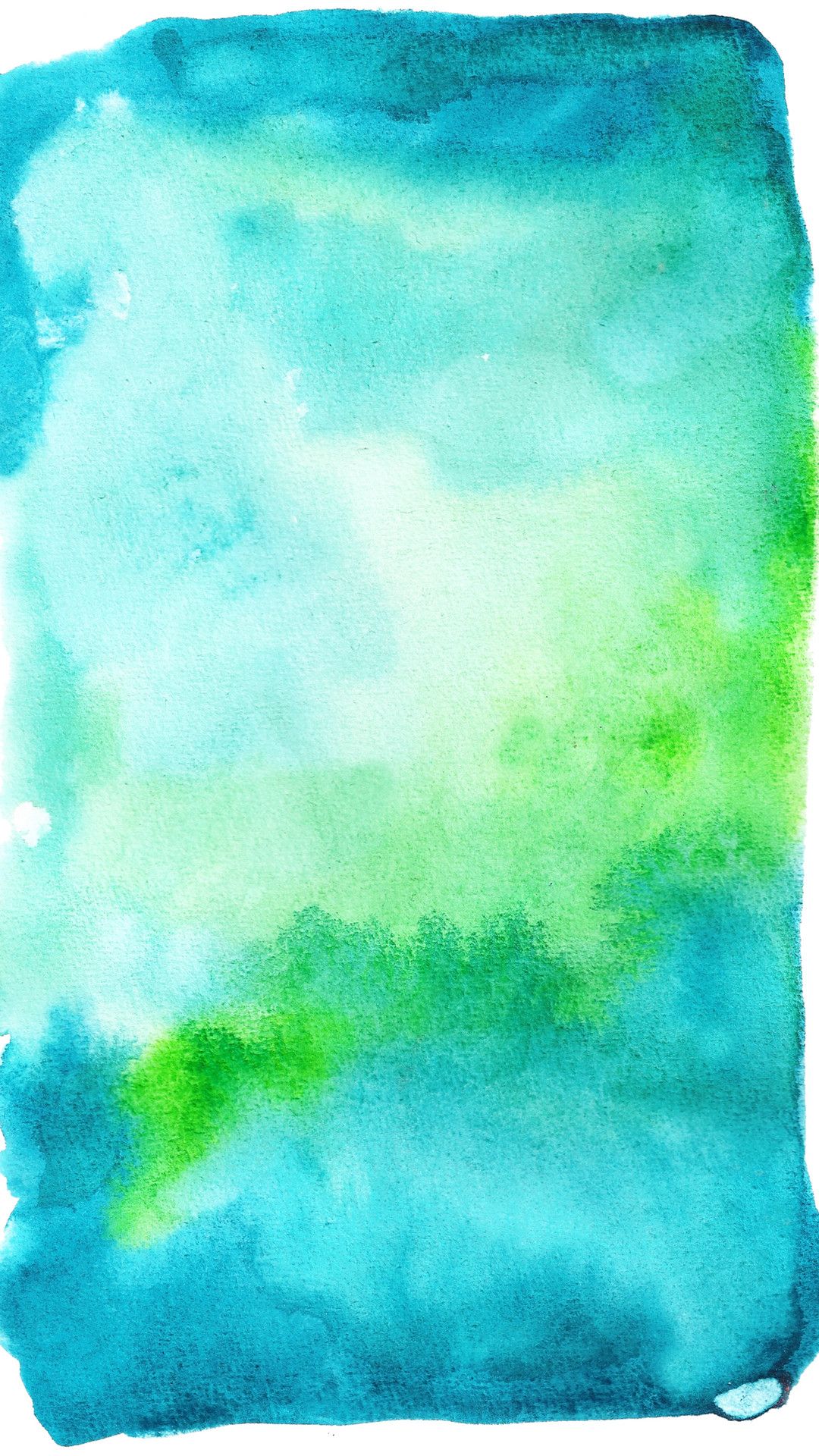 Teal Blue Green Watercolor Background