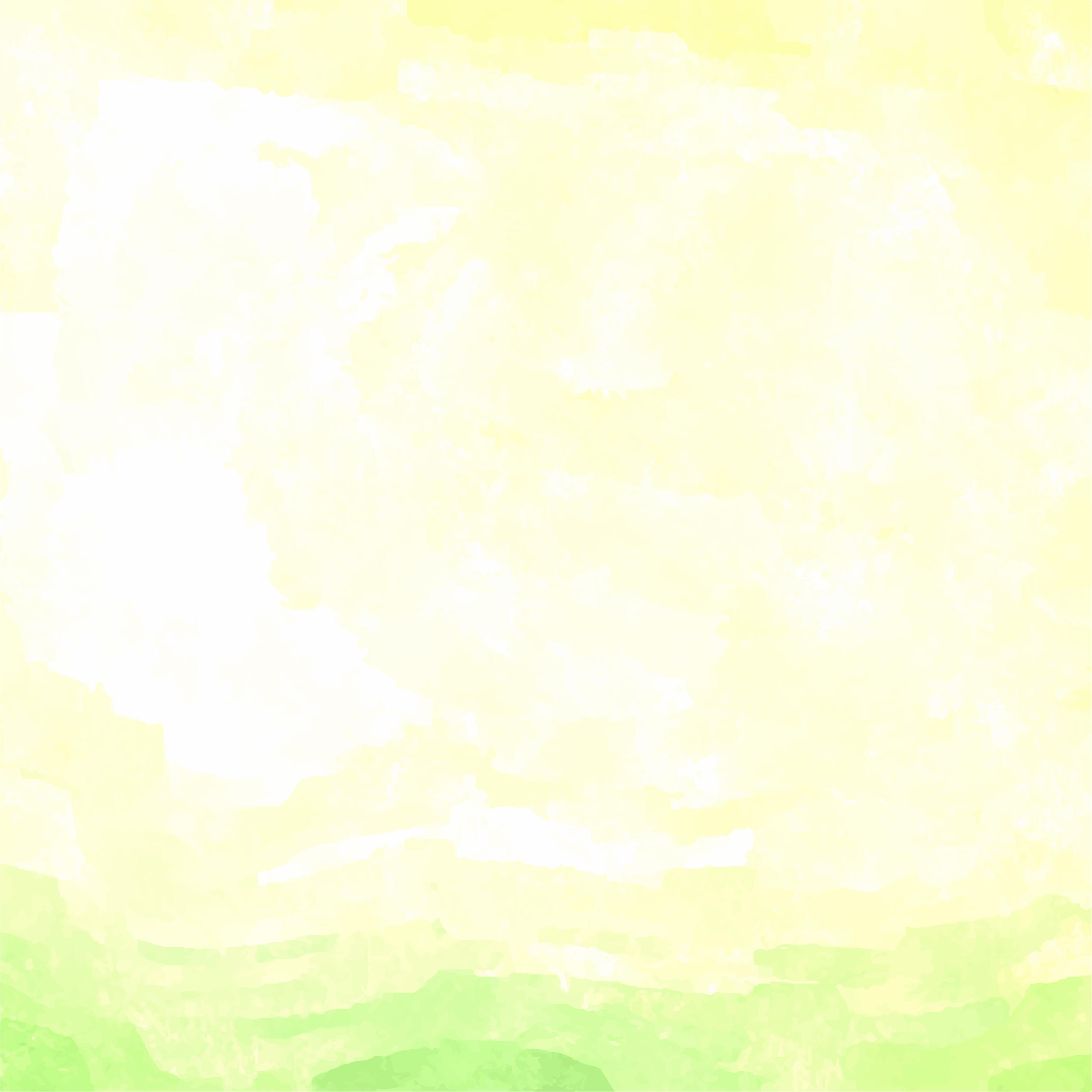 Light Yellow and Green Watercolor Background