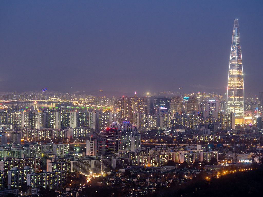 Lotte World Tower Guryongsan Seoul South Korea. Lotte World