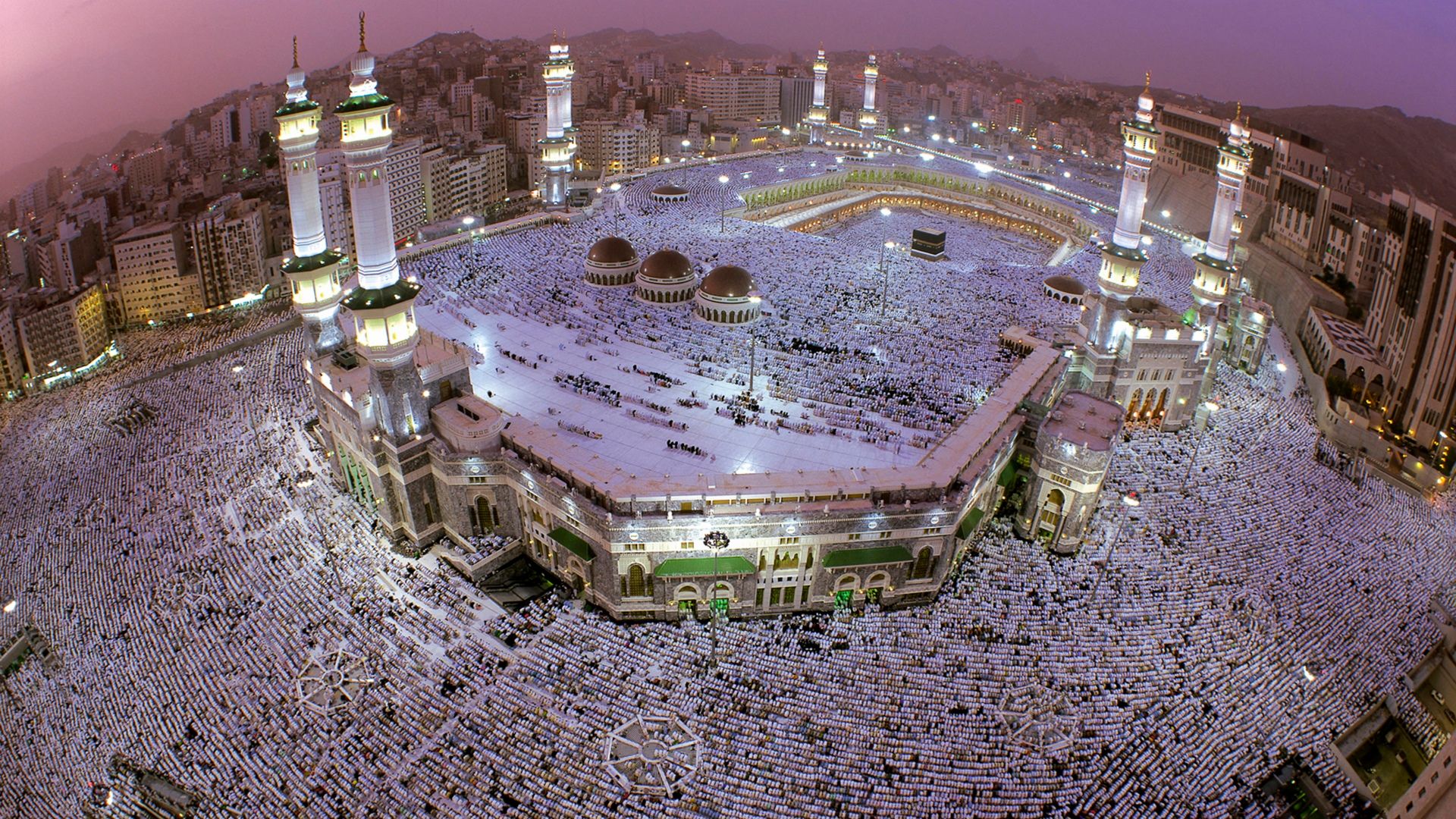Full HD Wallpaper Masjid Al Haram Kaaba Mosque Aerial View Mecca, Desktop Background HD 1080p