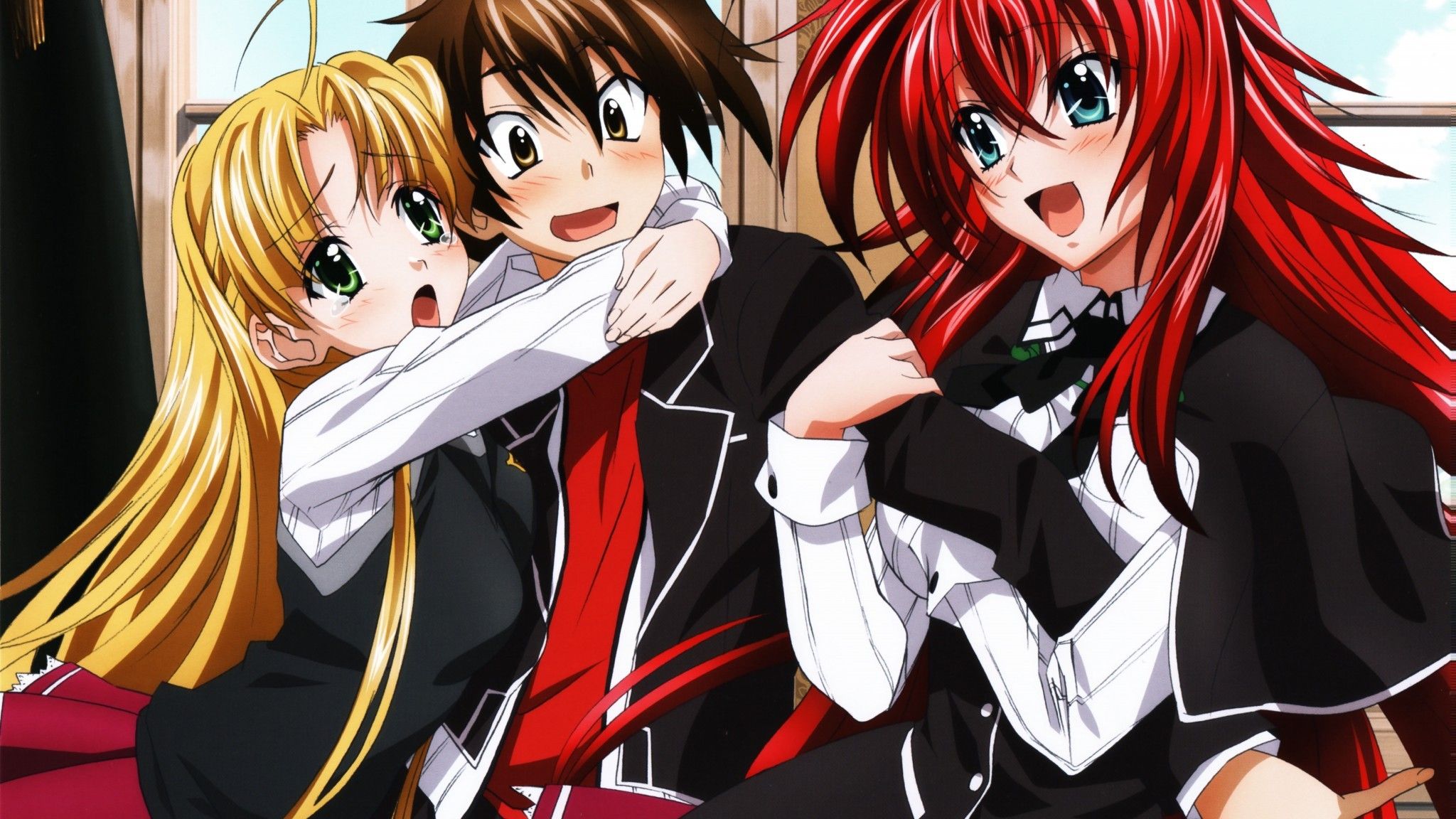 Download 2048x1152 High School Dxd, Rias Gremory, Asia Argento, Issei Hyoudou, Redhead Wallpaper