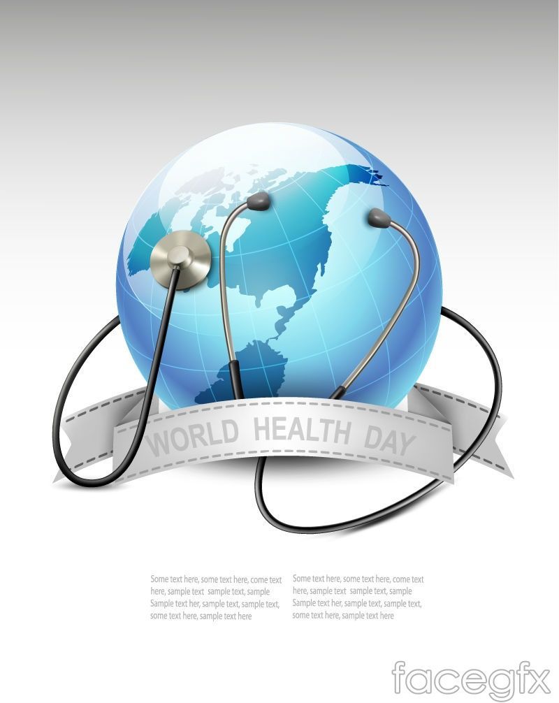 World Health Day poster Earth vector. World health day, Health day, Health