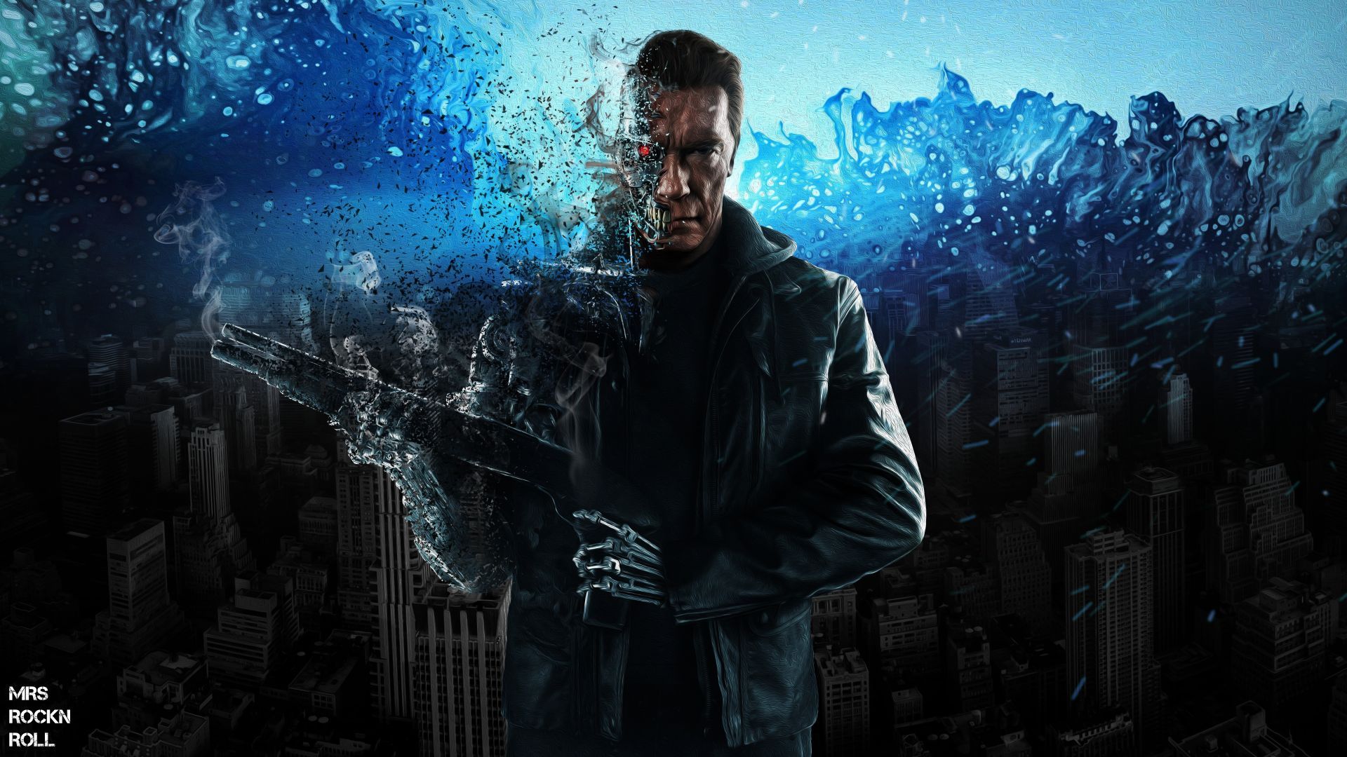 Movie, the terminator, arnold, art wallpaper, HD image, picture, background, 5158ff