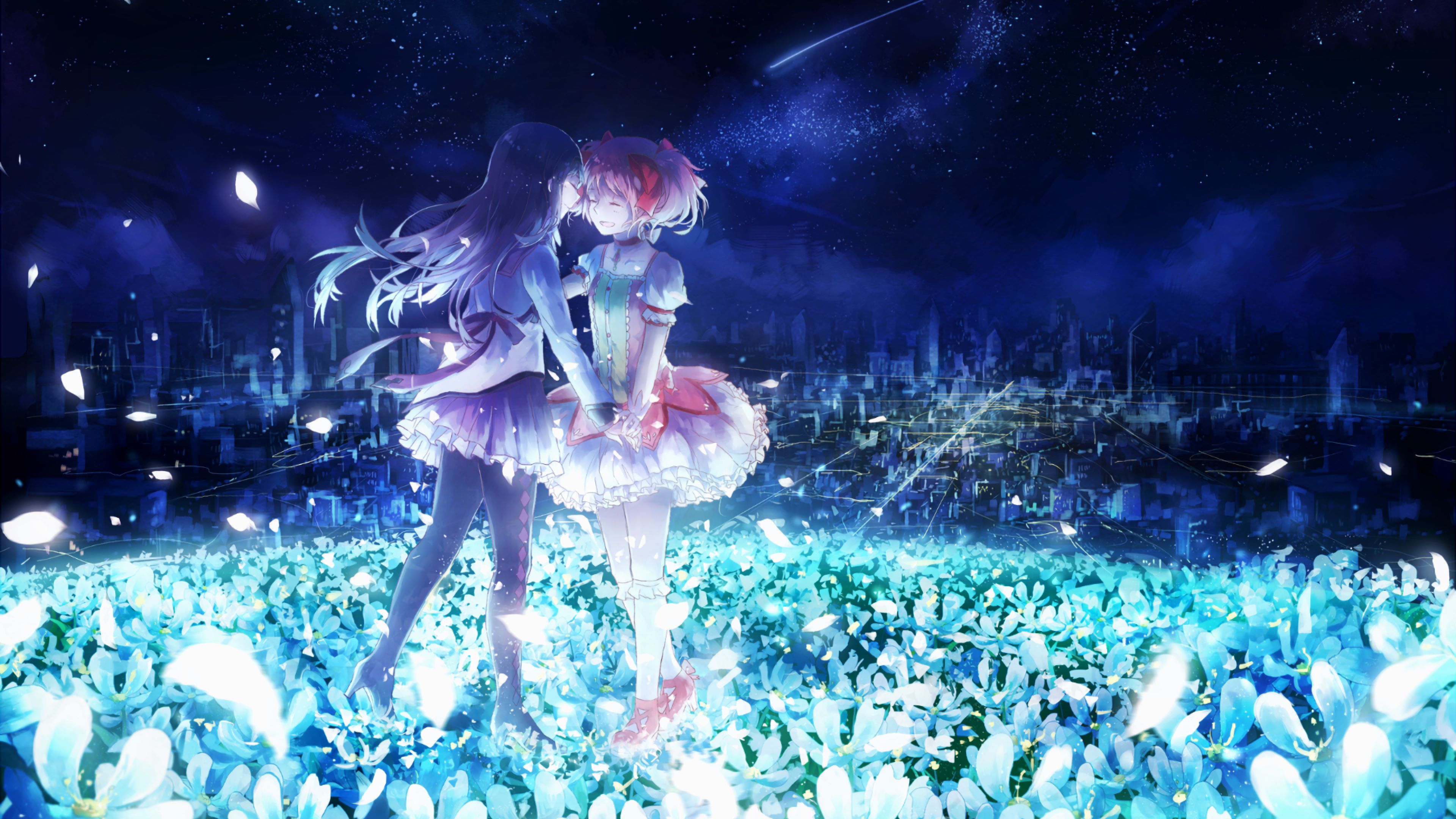 Download 3840x2160 Puella Magi Madoka Magica, Homura Akemi, Madoka Kaname Wallpaper for UHD TV