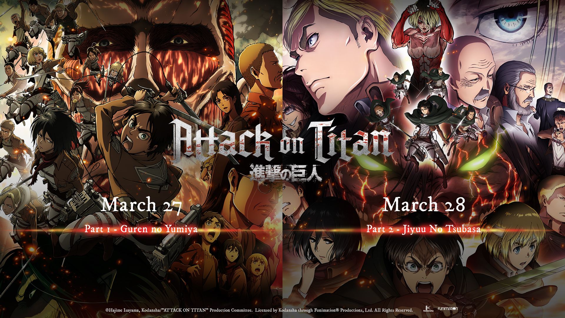 Attack on Titan Recap Movies Coming to US Theaters