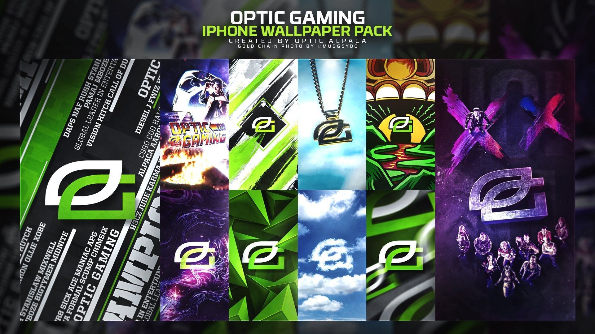 MISC OpTic Alpaca released a new iPhone wallpaper pack