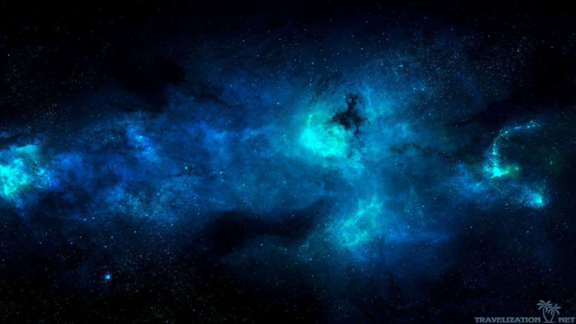 Galaxy Dark Blue Wallpaper HD 1080p