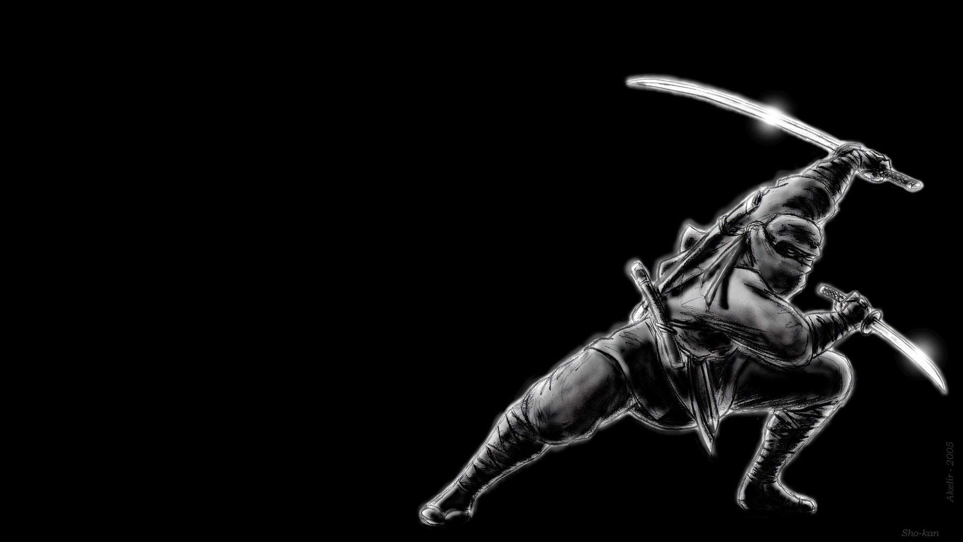 Black Ninja Warrior Wallpaper