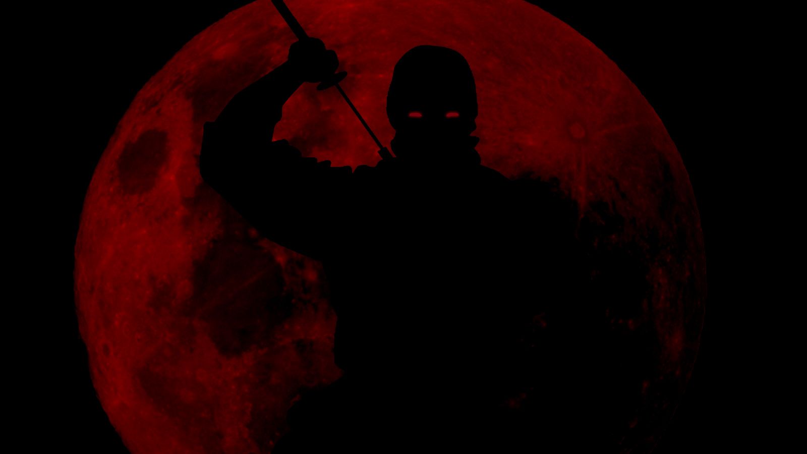 Free download Ninja And Red Moon Wallpaper PC WallpaperLepi [1600x900] for your Desktop, Mobile & Tablet. Explore Black Ninja Wallpaper. Tmnt Wallpaper, Ninja Turtles Wallpaper, Turtle Wallpaper