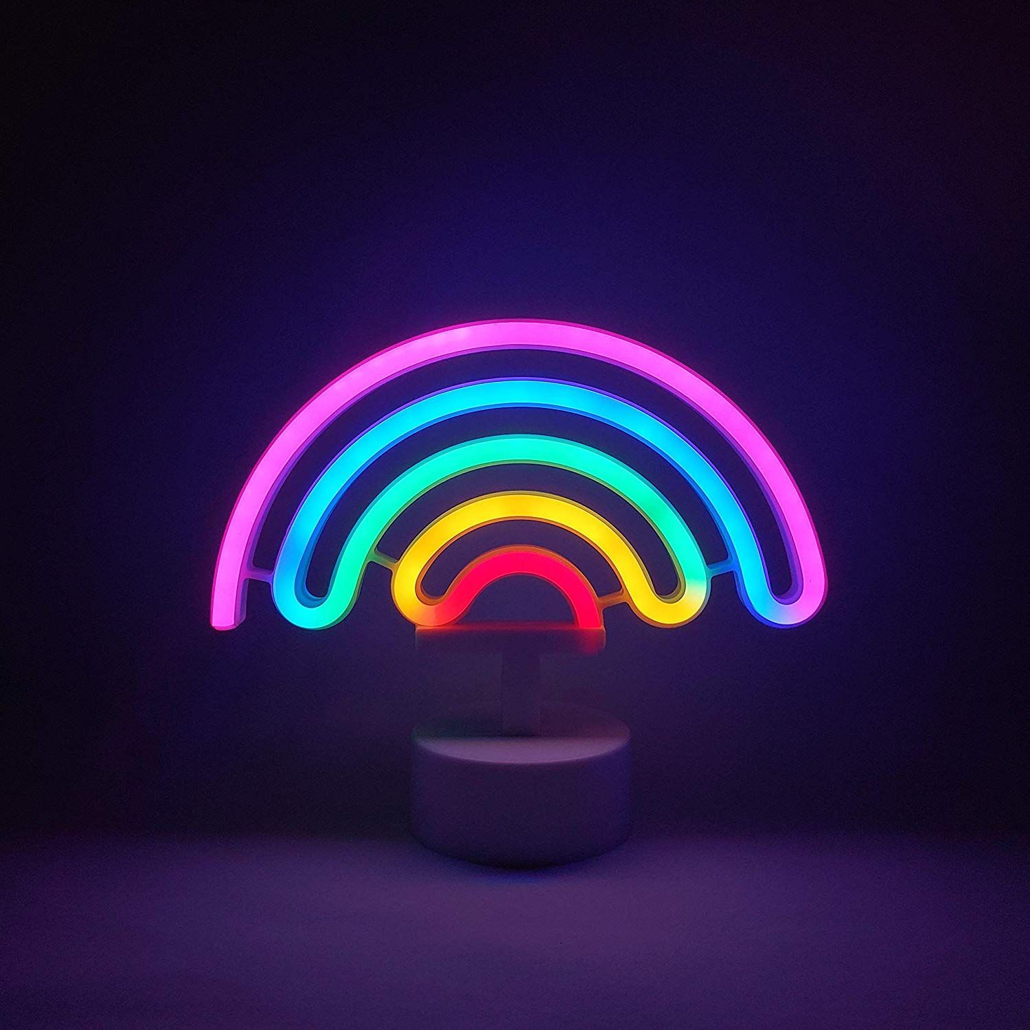Neon Signs Rainbow Indoor Night Light Petagadget. Rainbow night light, Neon signs, Led neon signs