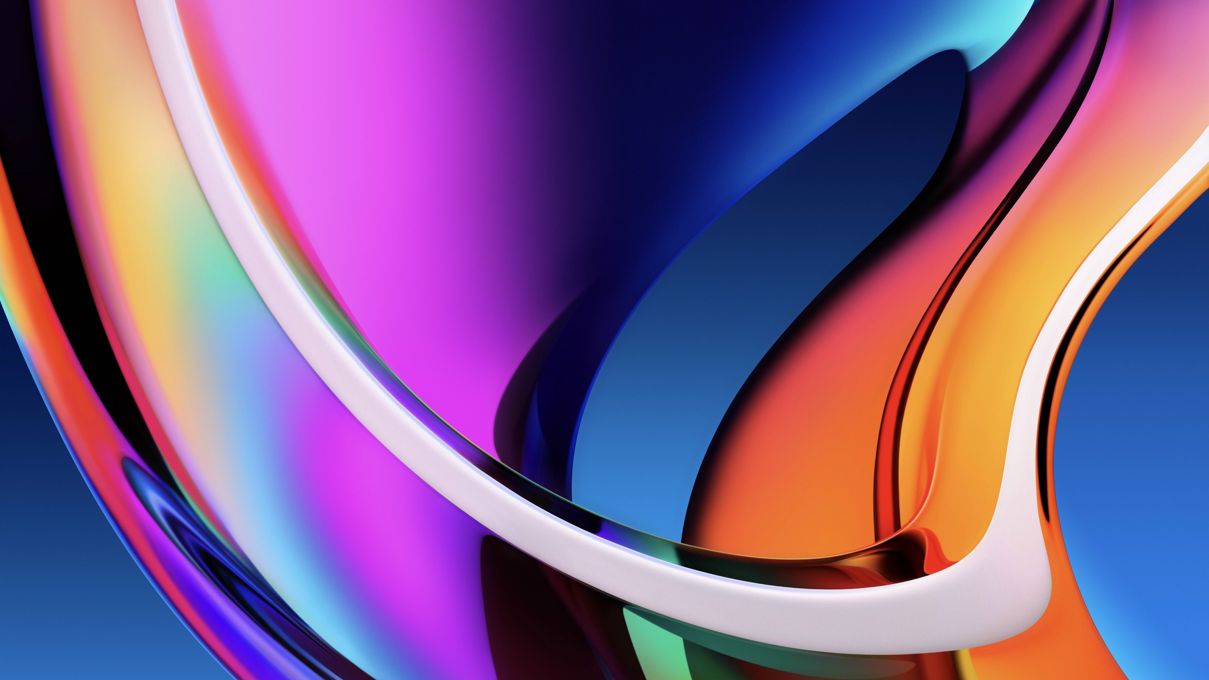 Wallpaper macOS Big Sur, Iridescence, Apple October 2020 Event, 5K, OS