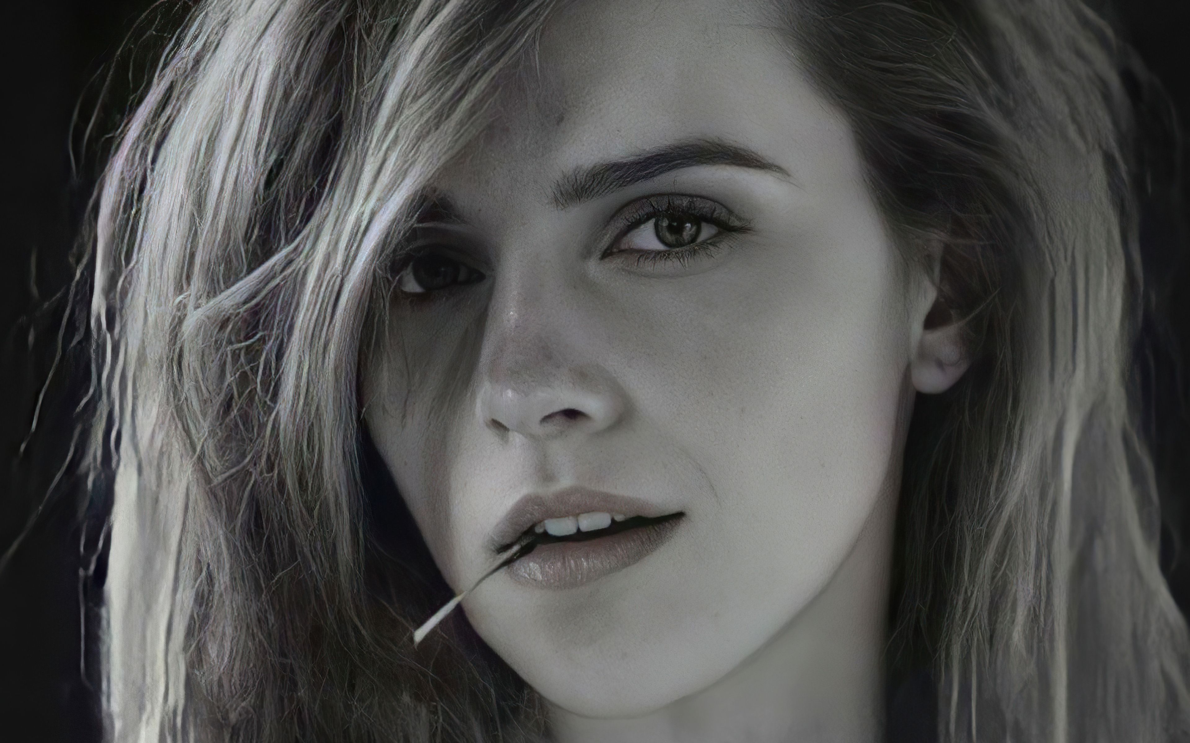 Emma Watson Monochrome 2020 4k HD 4k Wallpaper, Image, Background, Photo and Picture