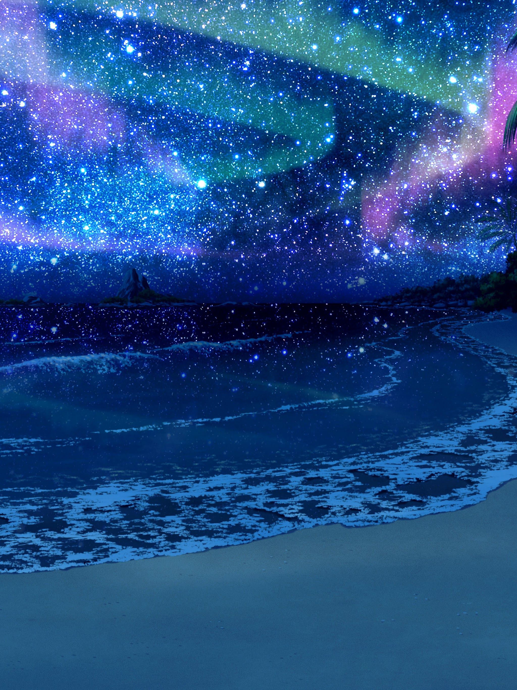 Aesthetic Anime Background Night Sky