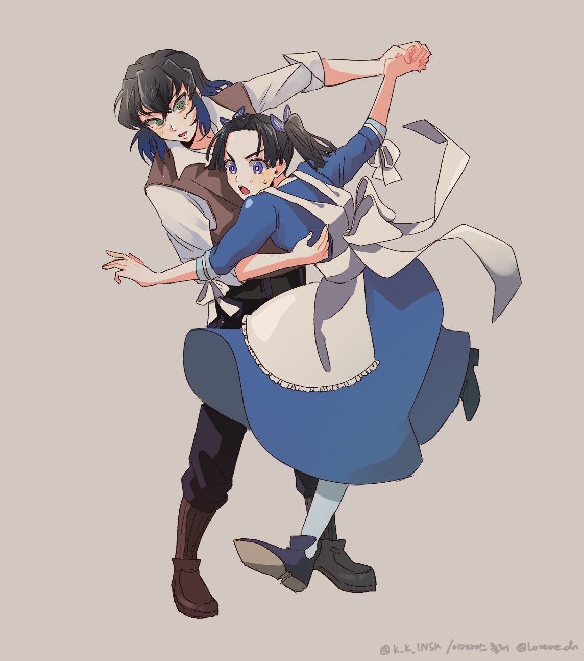 Inosuke and Aoi. Anime demon, Anime, Anime sketch
