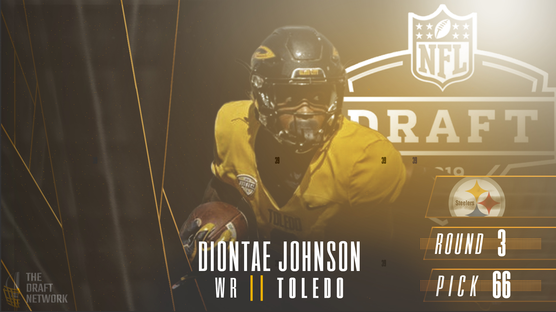 Steelers Select Toledo Wide Receiver Diontae Johnson. The Draft Network