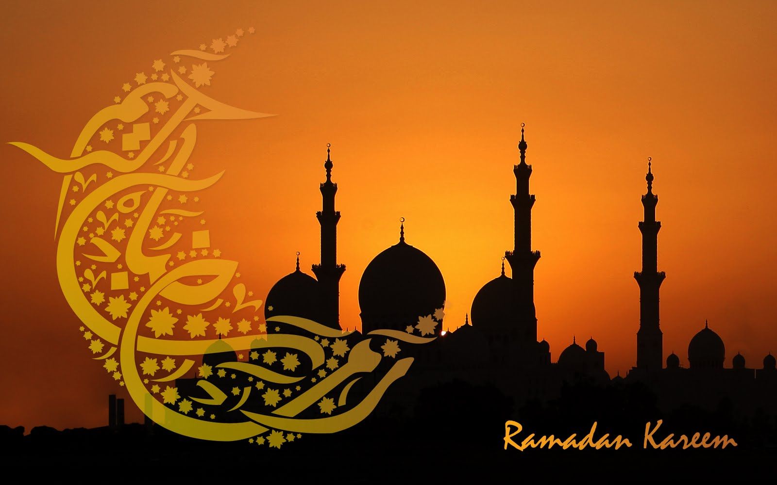 Ramadan Kareem Background, Be Happy Ramadan Kareem, 1600x1000