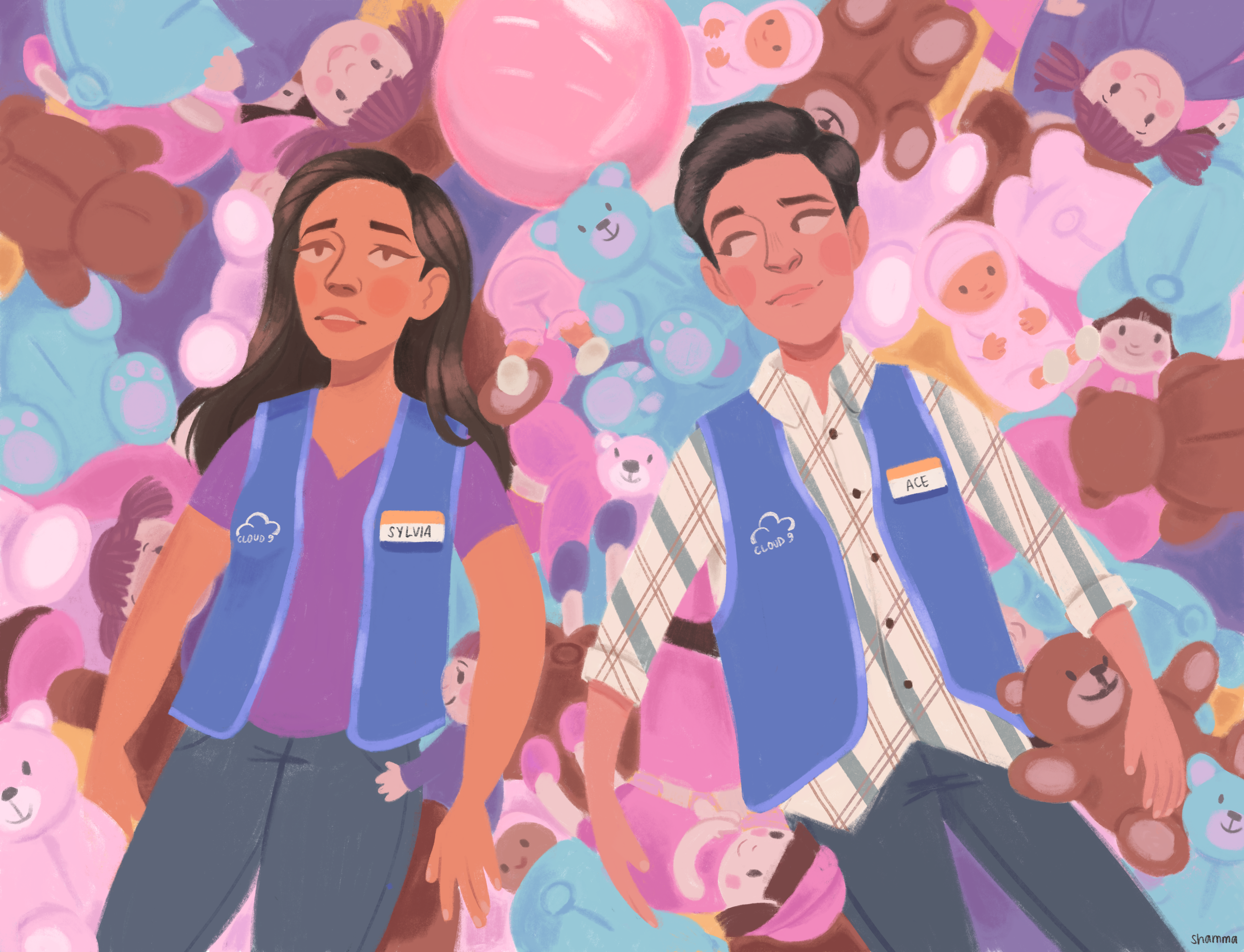 amy and jonah. Superstore tv show, Superstore tv, Fan art