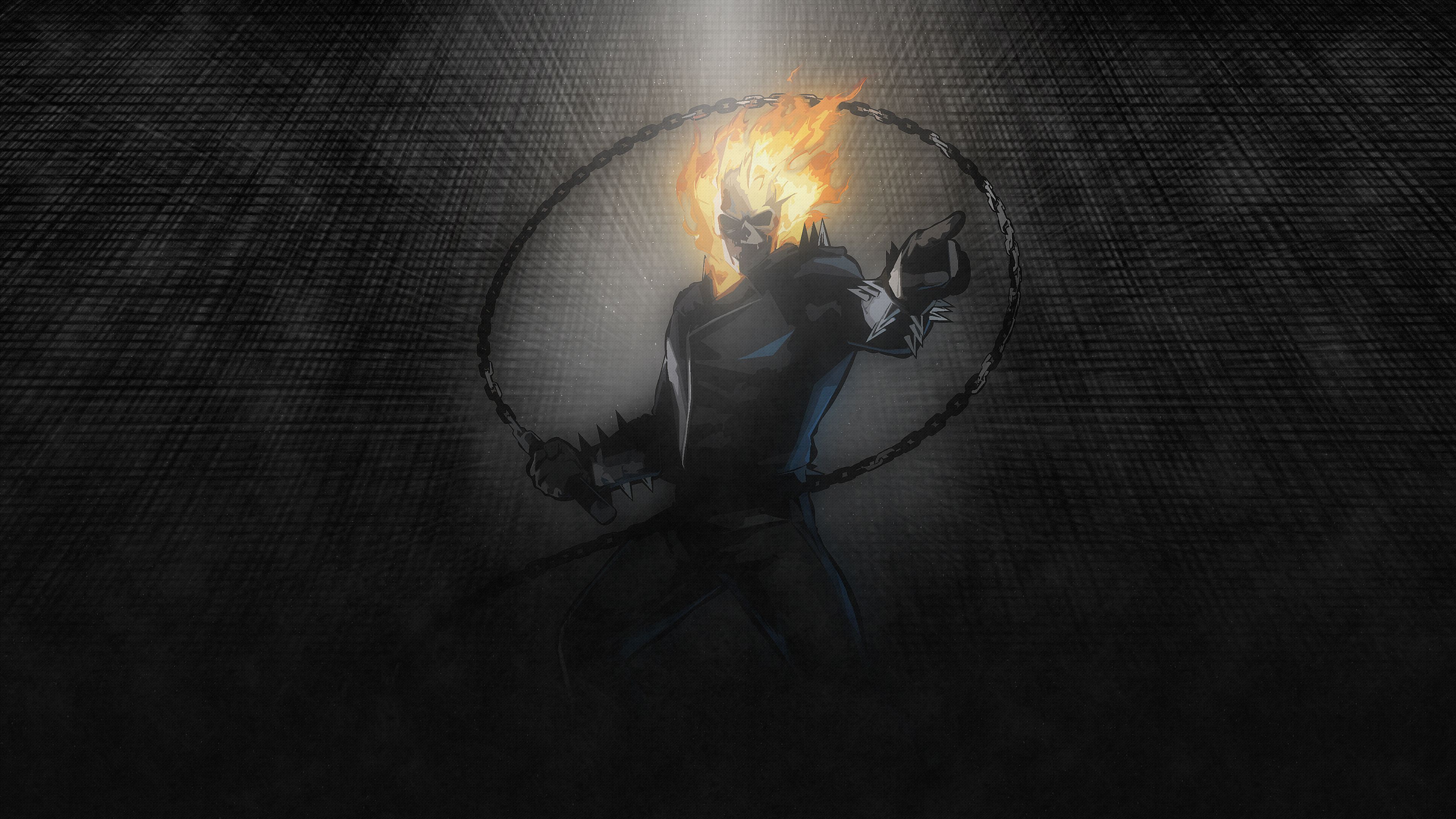 Download 3840x2400 wallpaper ghost rider, marvel, artwork, 4k, ultra HD 16:10, widescreen, 3840x2400 HD image, background, 7581