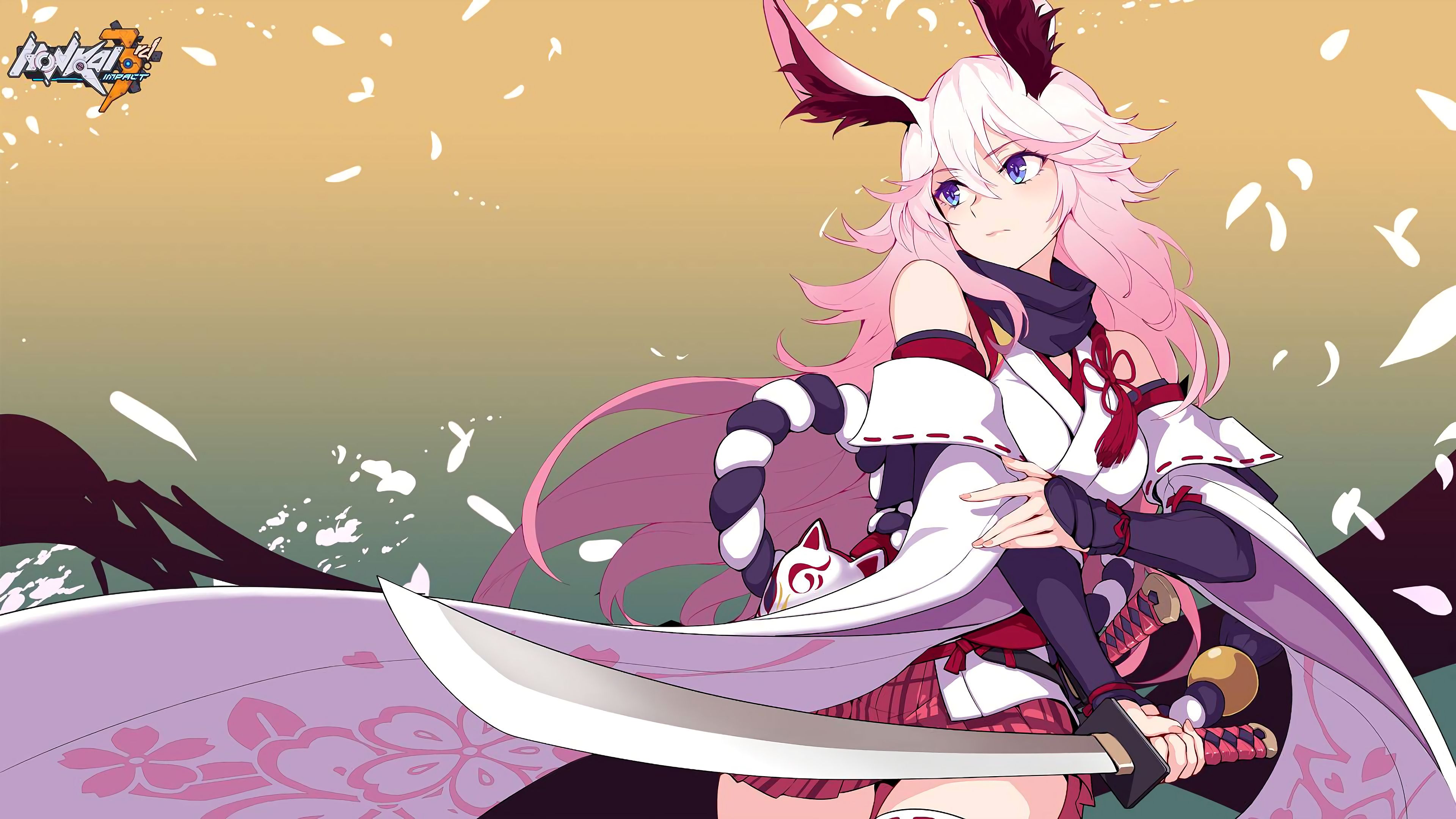 Anime, Girl, Pink Hair, Honkai Impact 3rd, Yae Sakura, 4K wallpaper. Mocah HD Wallpaper