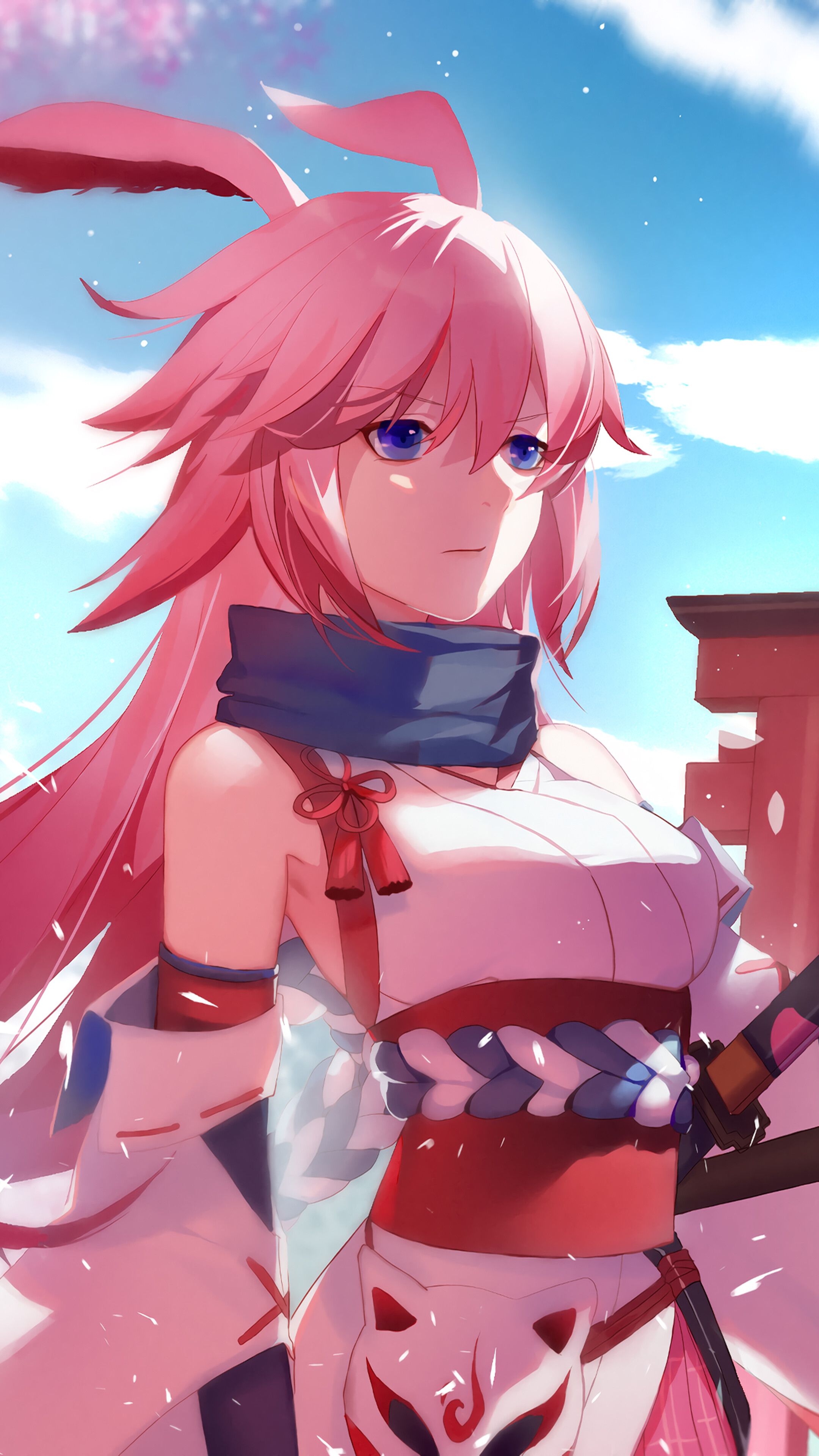 Anime, Girl, Cherry Blossom, Pink Hair, Honkai Impact 3rd, Yae Sakura, 4K phone HD Wallpaper, Image, Background, Photo and Picture. Mocah HD Wallpaper