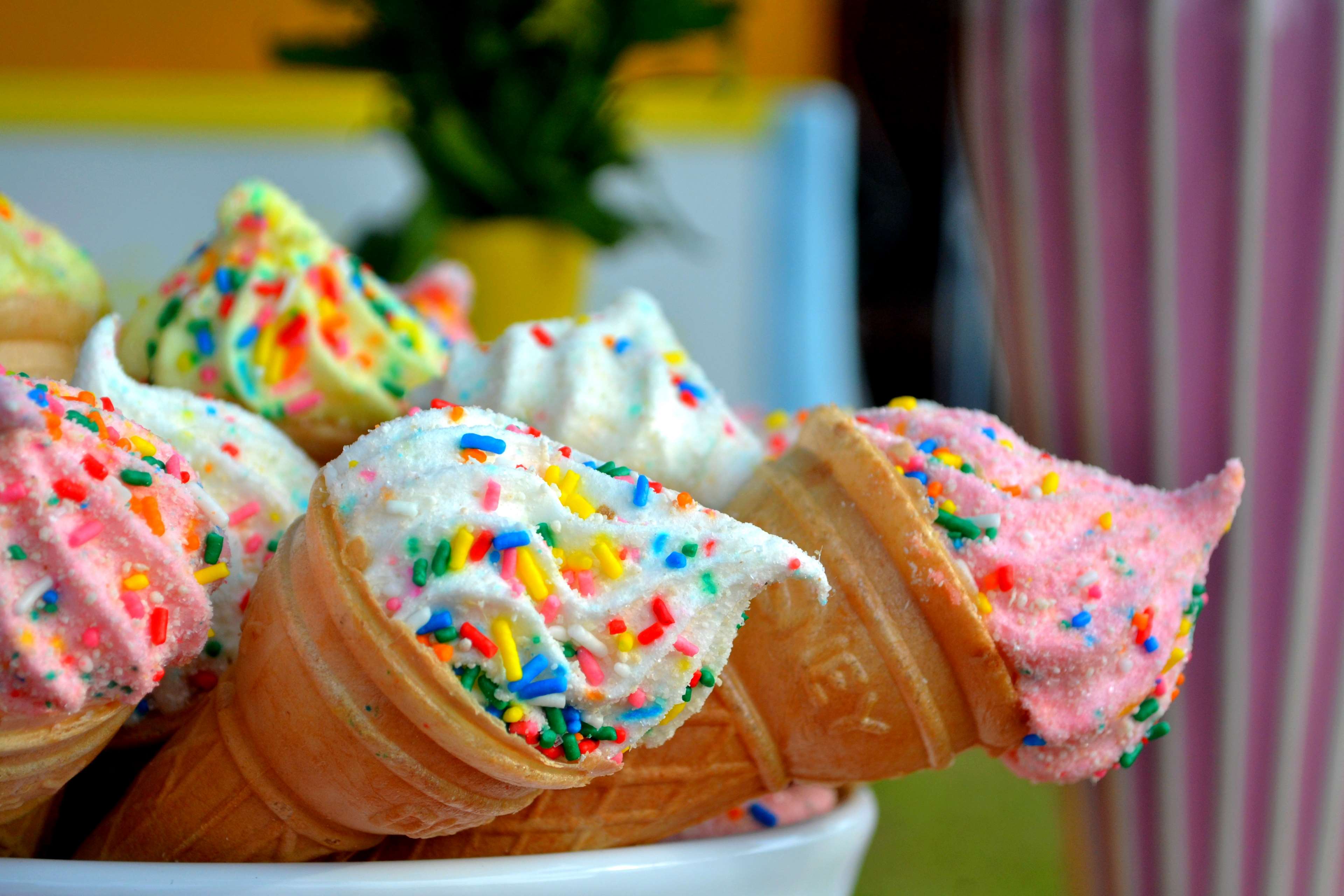 candy, colorful, colourful, dessert, food, ice cream, sprinkles, sweets 4k wallpaper