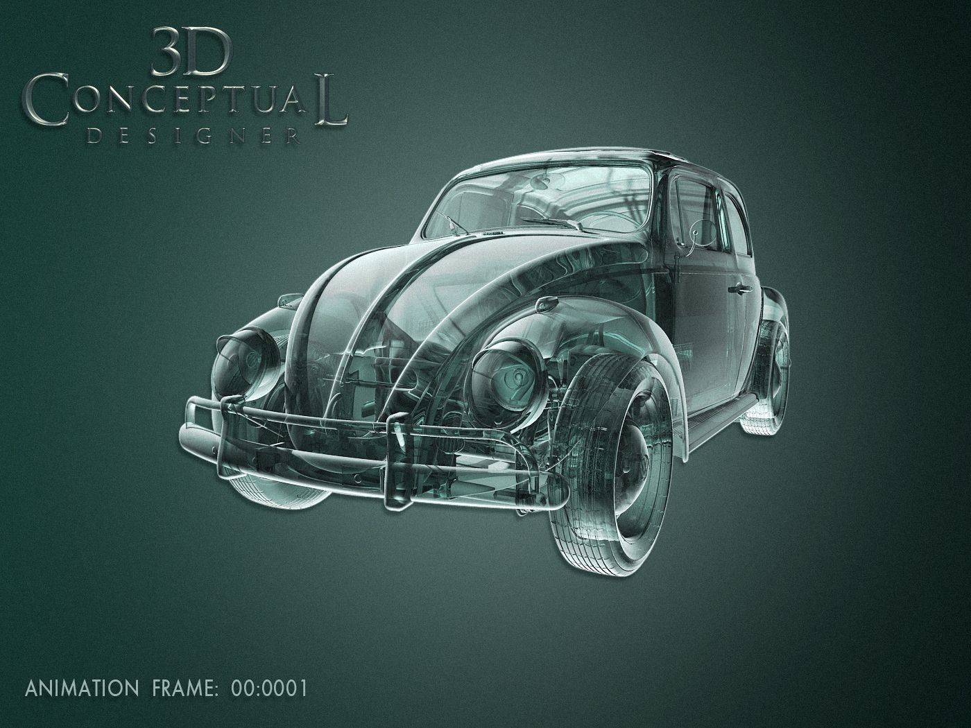 3DconceptualdesignerBlog: Project Review: Herbie Fully Loaded PART V Motion Graphics Herbie In Glass [X Ray] 2005