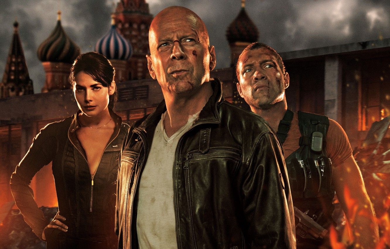 Wallpaper wallpaper, Bruce Willis, Good, Day, Irina, John, Jack, HD wallpaper, 1080p, Hard, Yuliya Snigir, A Good Day to Die Hard, 720p, Jai Courtney, The, Die Hard - for desktop, section