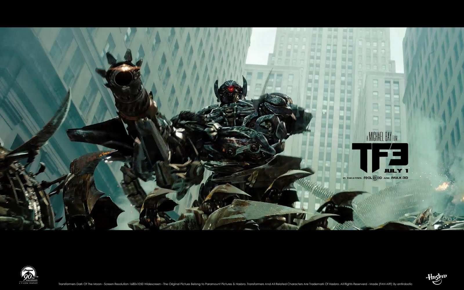 antirobotic Desktop Wallpaper Blogstation: TF3, Dark Of The Moon 1680x1050 Widescreen Desktop Wallpaper