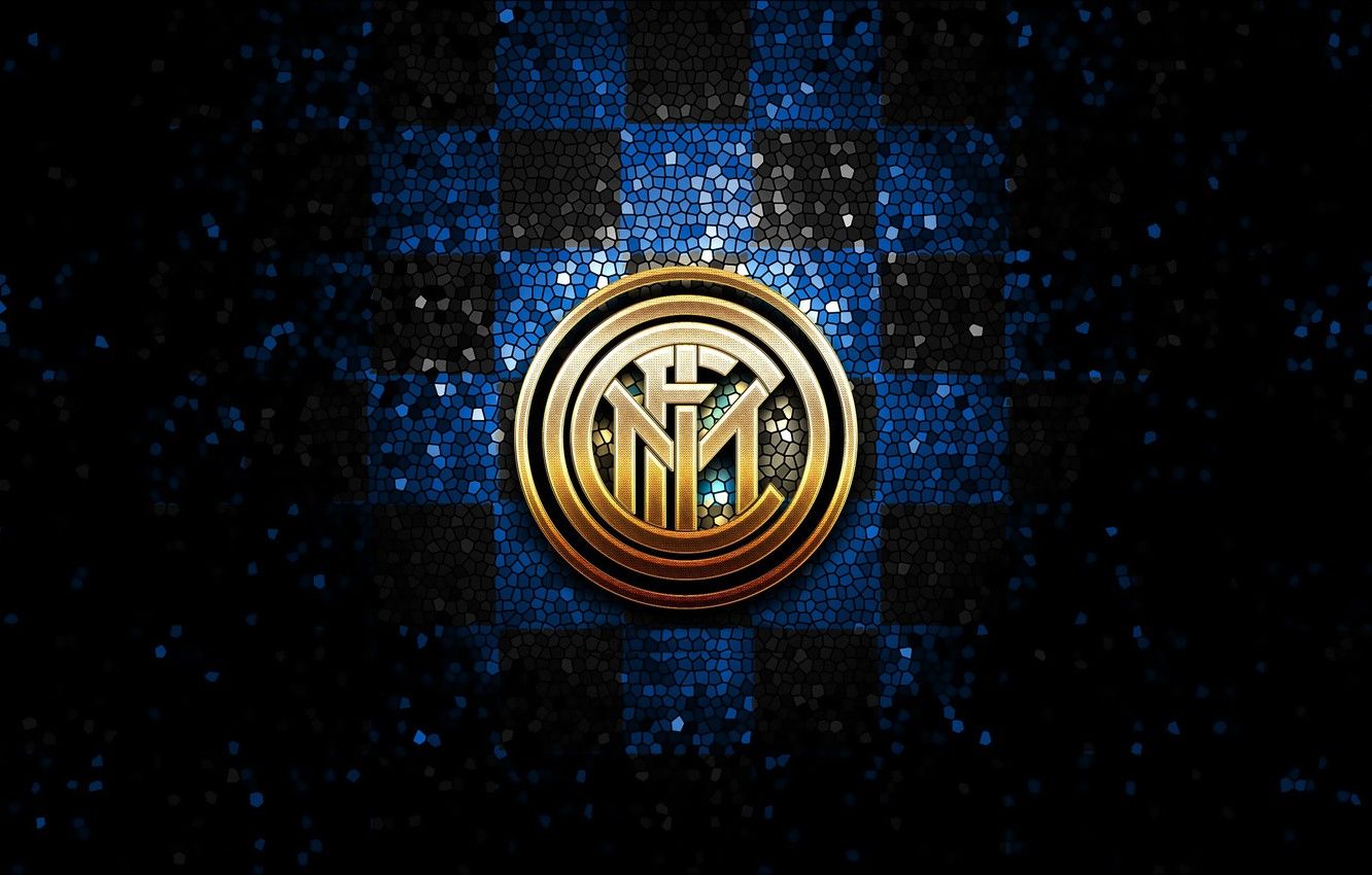 Wallpapers wallpaper, sport, logo, football, Inter Milan, glitter, checkered image for desktop, section спорт