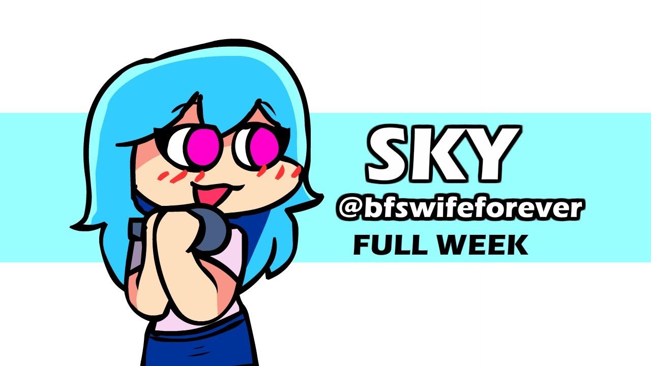 Sky (bfswifeforever). FNF Mod. Funkin, Love heart emoji, Star vs the forces of evil