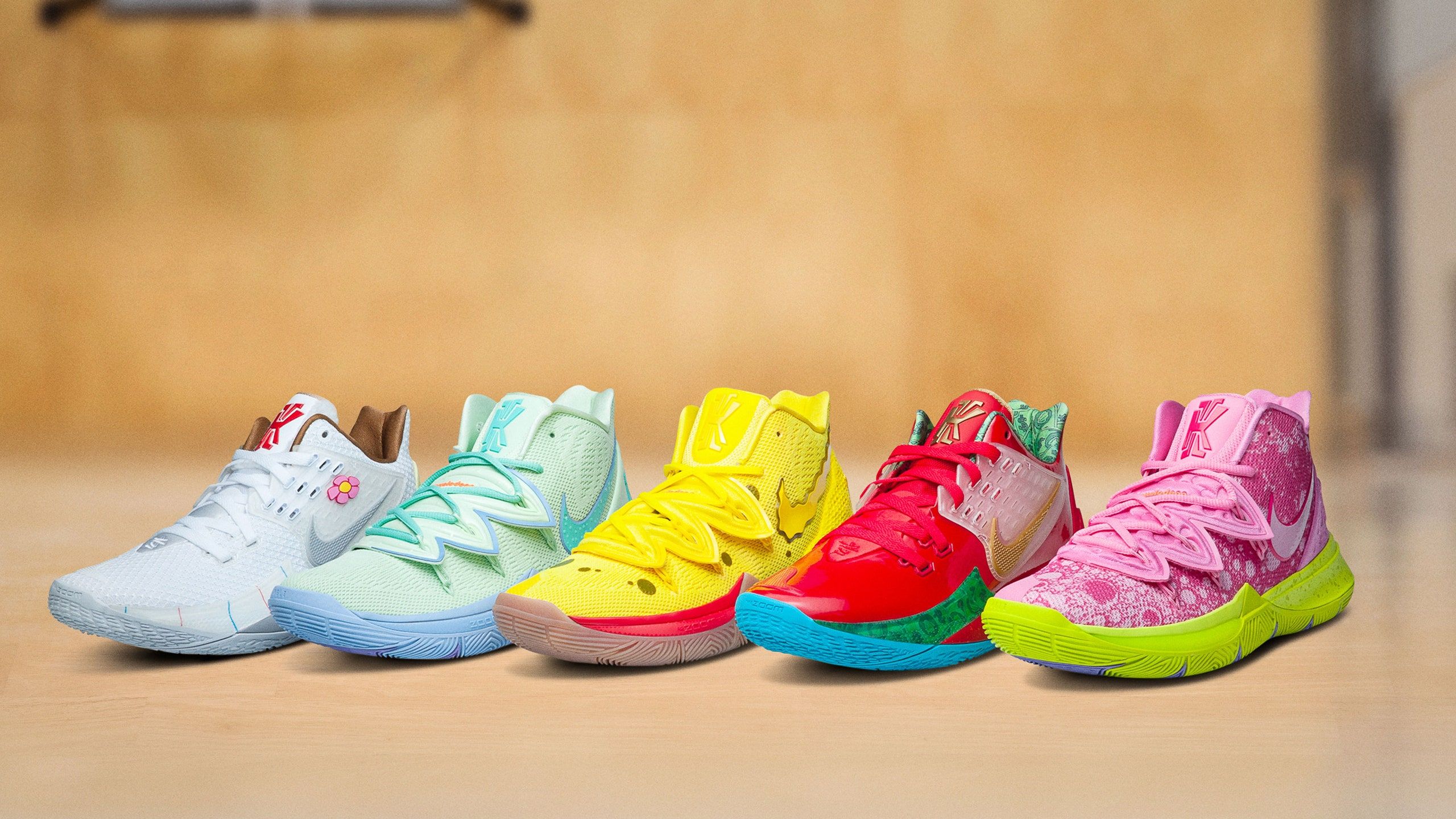 Kyrie Irving Unveiled His “SpongeBob SquarePants” Line of Nike Sneakers