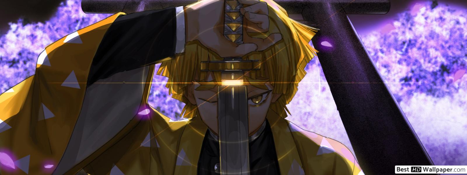 Demon Slayer Zenitsu HD wallpaper download