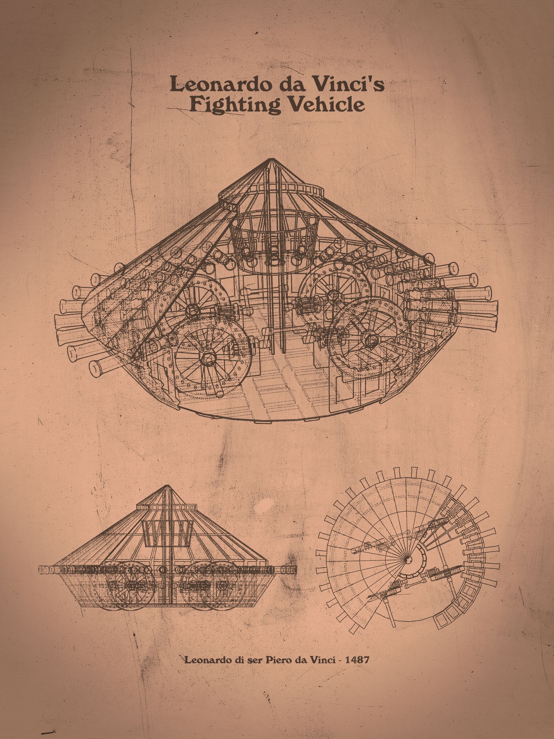 Leonardo Da Vinci's Fighting Vehicle, Lubos Cernak