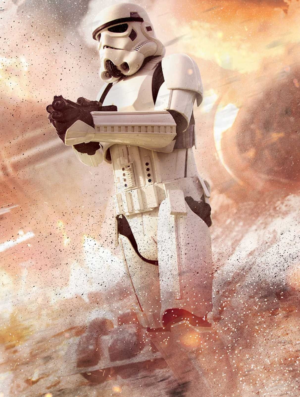 Cool looking artwork of the timeless Stormtrooper in the midst of battle! #starwars #stormtrooper #galacticempir. Star wars picture, Star wars awesome, Star wars