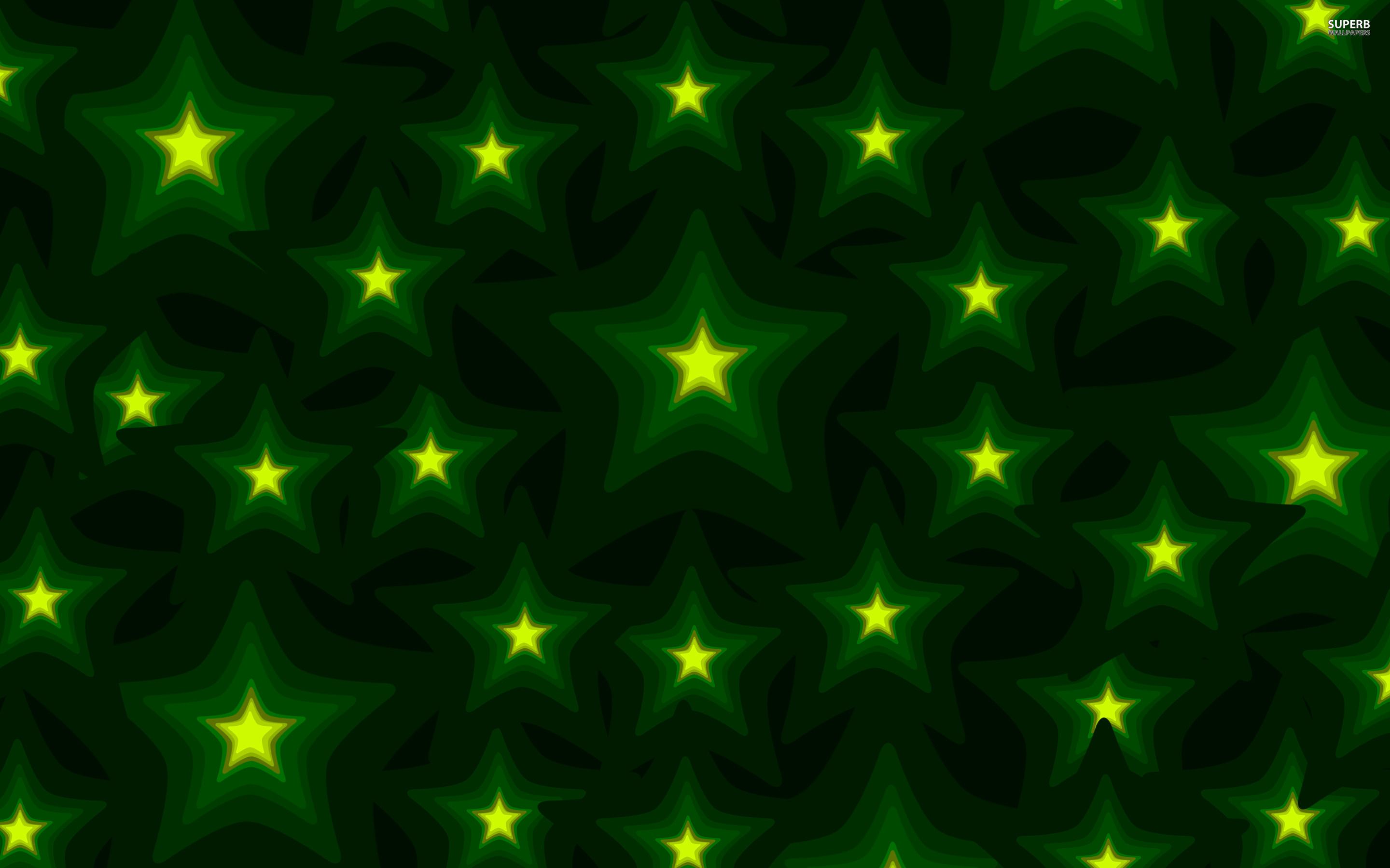 Glowing green stars wallpaper wallpaper