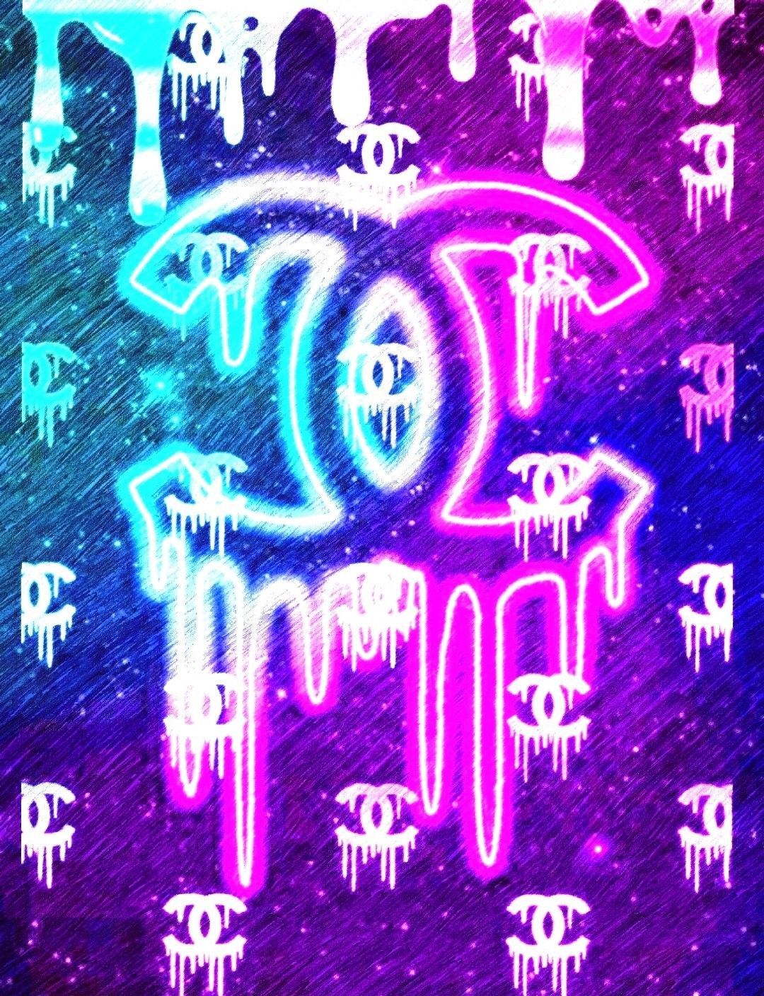 Neon chanel wallpaper. Chanel wallpaper, Abstract iphone wallpaper, Chanel wallpaper