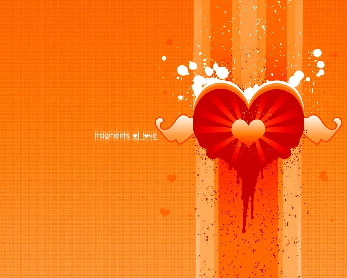 St. Valentine, Orange, Red wallpaper. FREE Best background