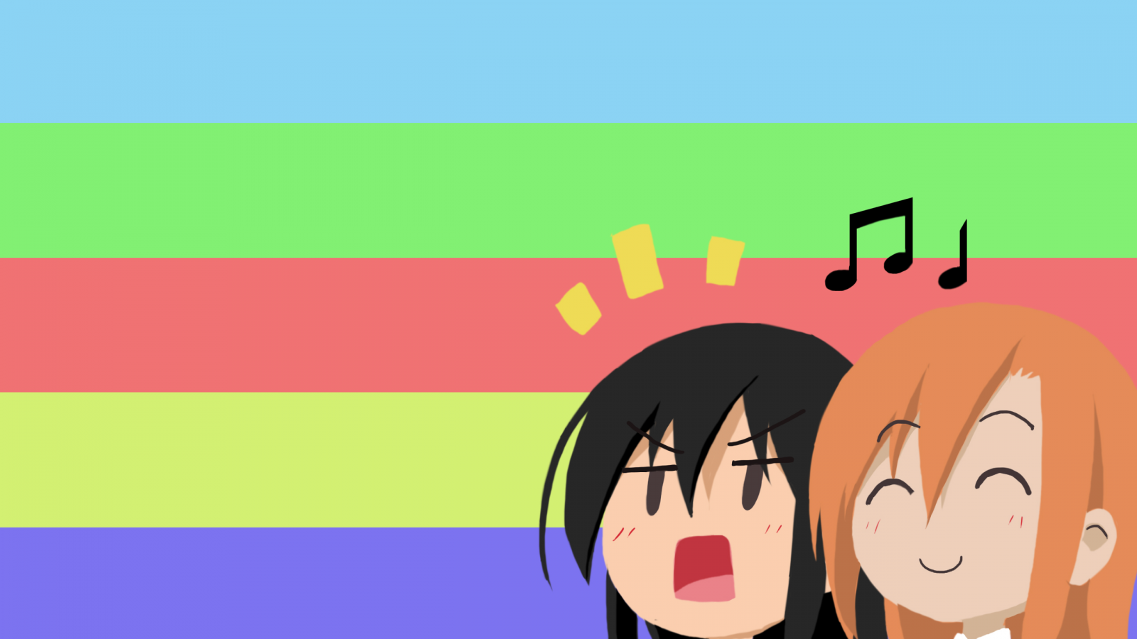 illustration, anime, anime girls, text, cartoon, Seitokai Yakuindomo, brand, Amakusa Shino, Shichij Aria, hand, font. Mocah HD Wallpaper