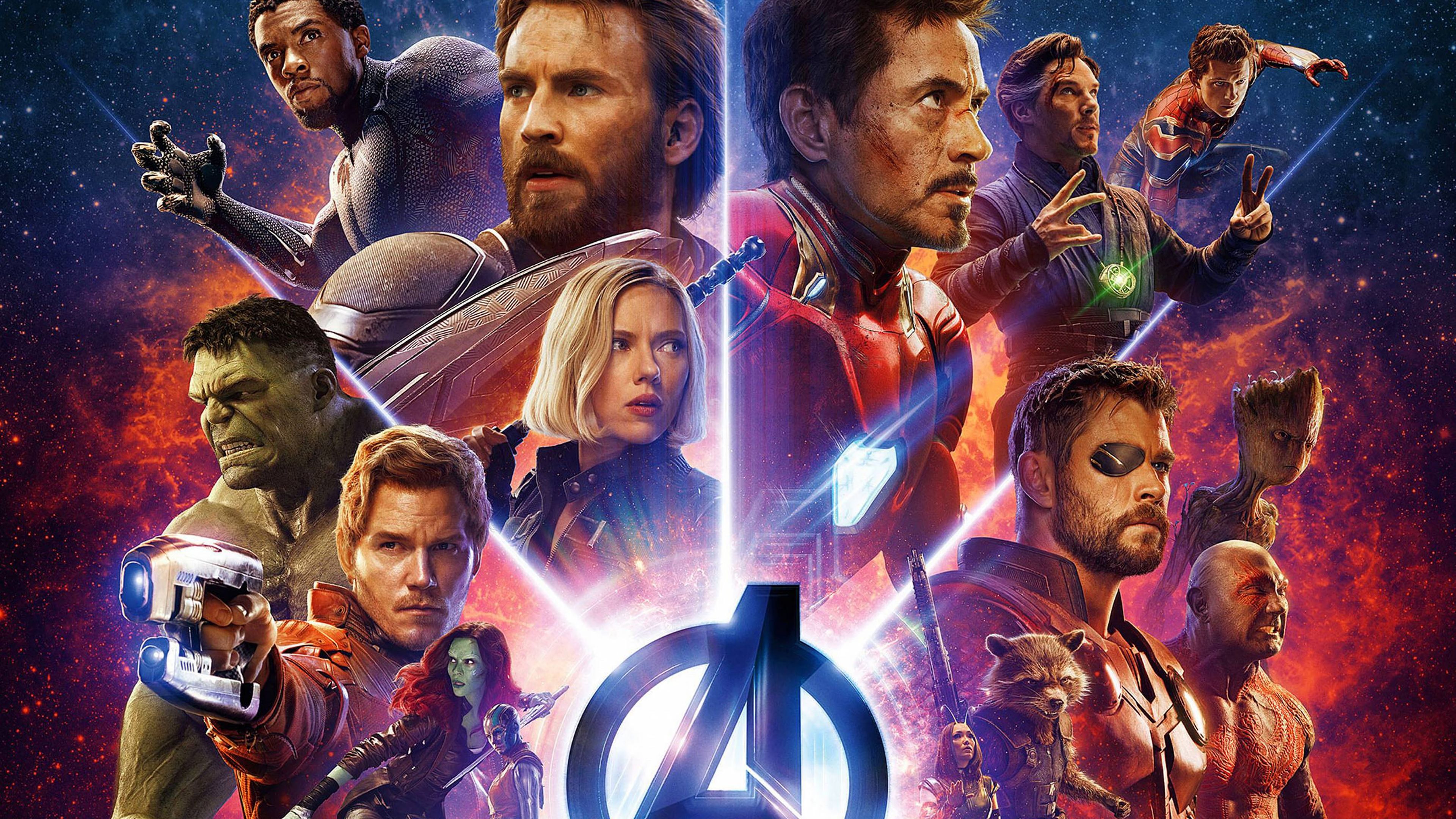 Avengers: Infinity War Captain America Iron Man 4K