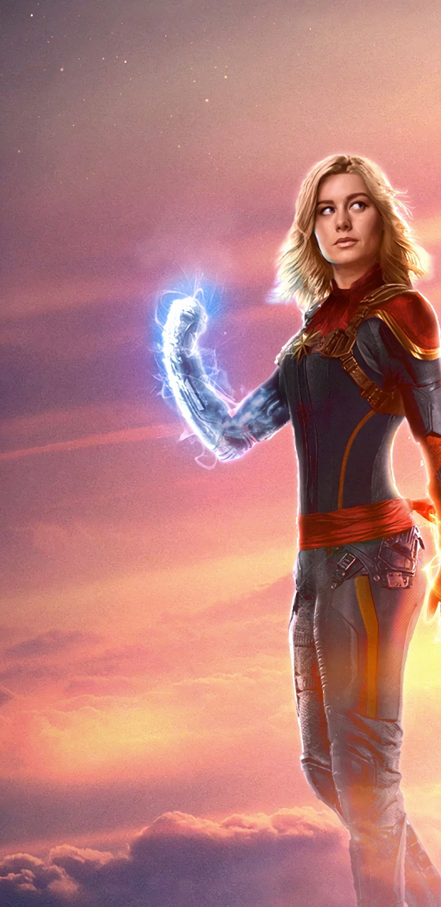 Captain Marvel Movie Brie Larson 4K Wallpaper