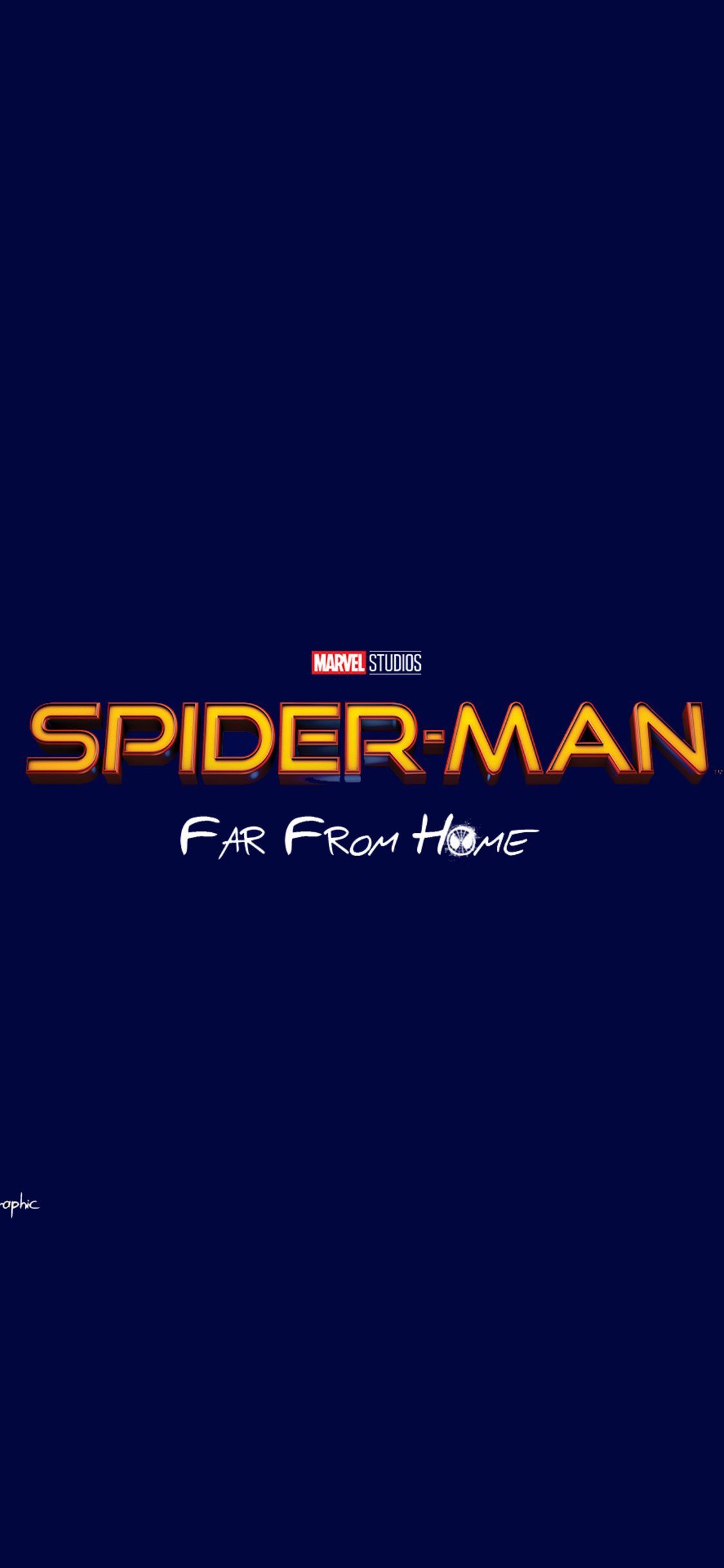 Spiderman Far From Home Movie Logo iPhone XS, iPhone iPhone X HD 4k Wallpaper, Image, Background, Photo a. Spiderman, Home movies, Spiderman movie