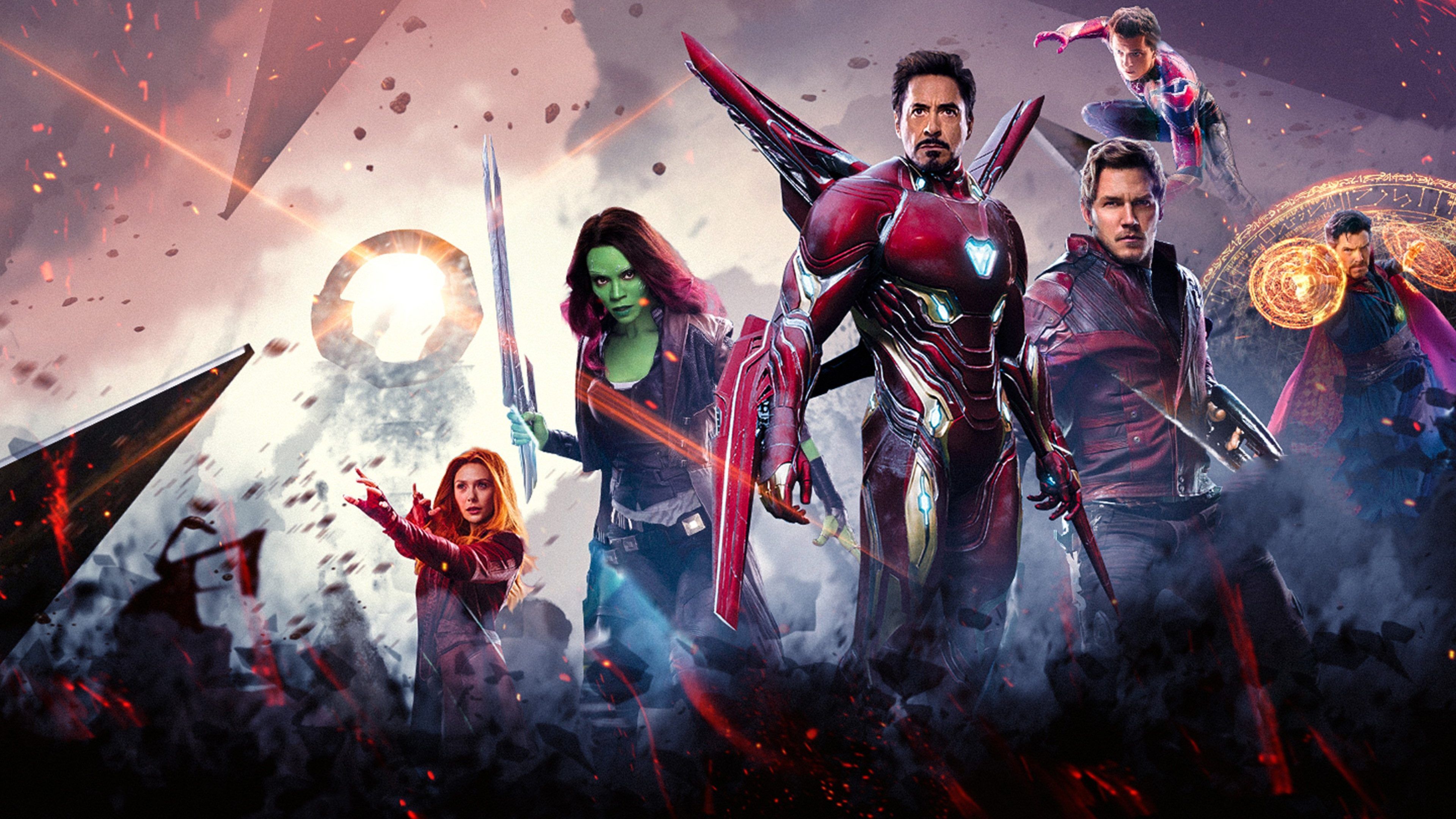 Super Heroes in Avengers Infinity War 4K Wallpaper. Ver peliculas online, Peliculas online, Infinity war