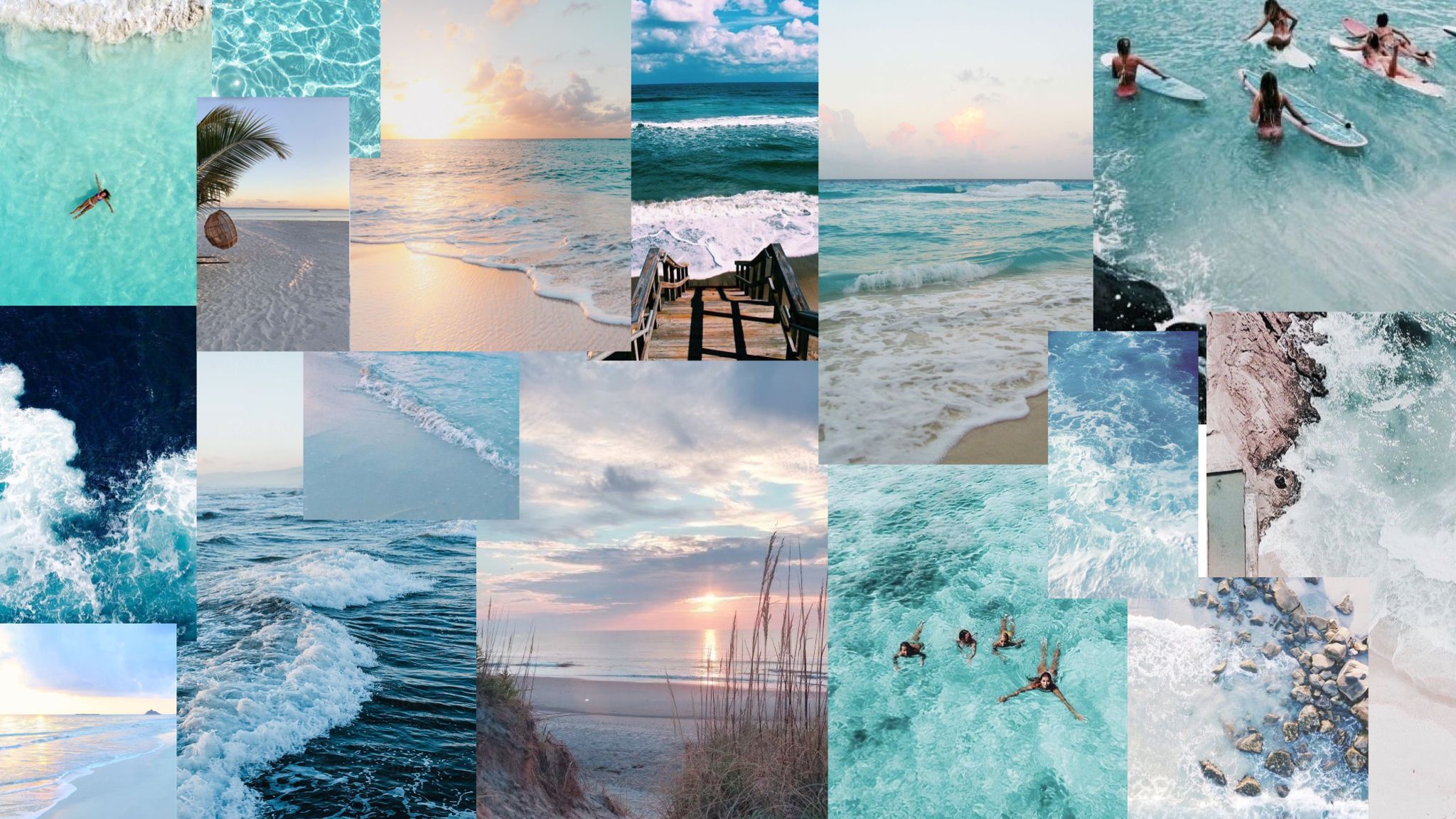 Aesthetic Summer Collage Laptop Wallpapers - Wallpaper Cave