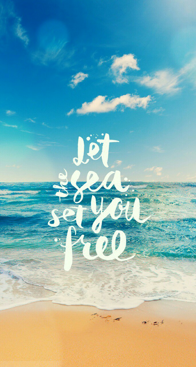 Let the sea set you free. Beach wallpaper iphone, Summer wallpaper tumblr, Wallpaper iphone summer