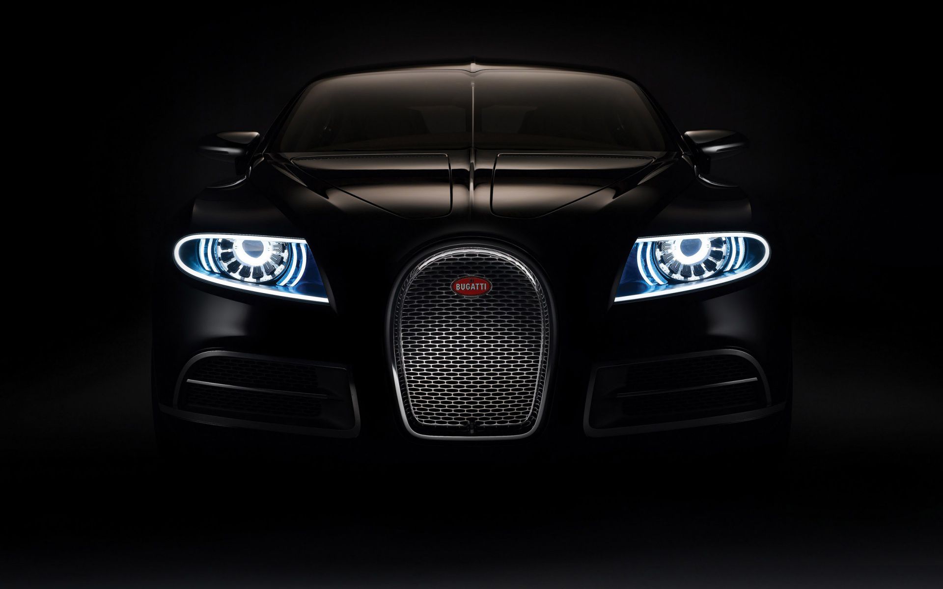 Front of Black Sports Car Wallpaper Free Front of Black Sports Car Background