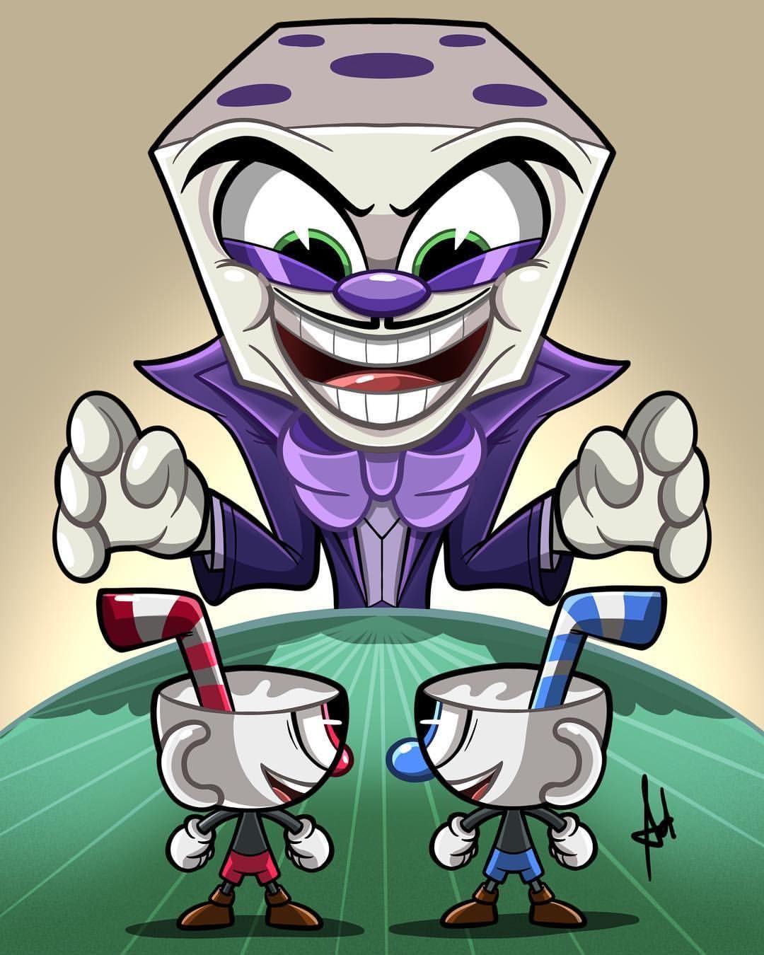 Adrian Pontoh on Instagram: “King dice. Check out Full Time lapse on IGTV. Thank you #kingdice #cuphead #drawing. Cool cartoons, Character design, Mascot design