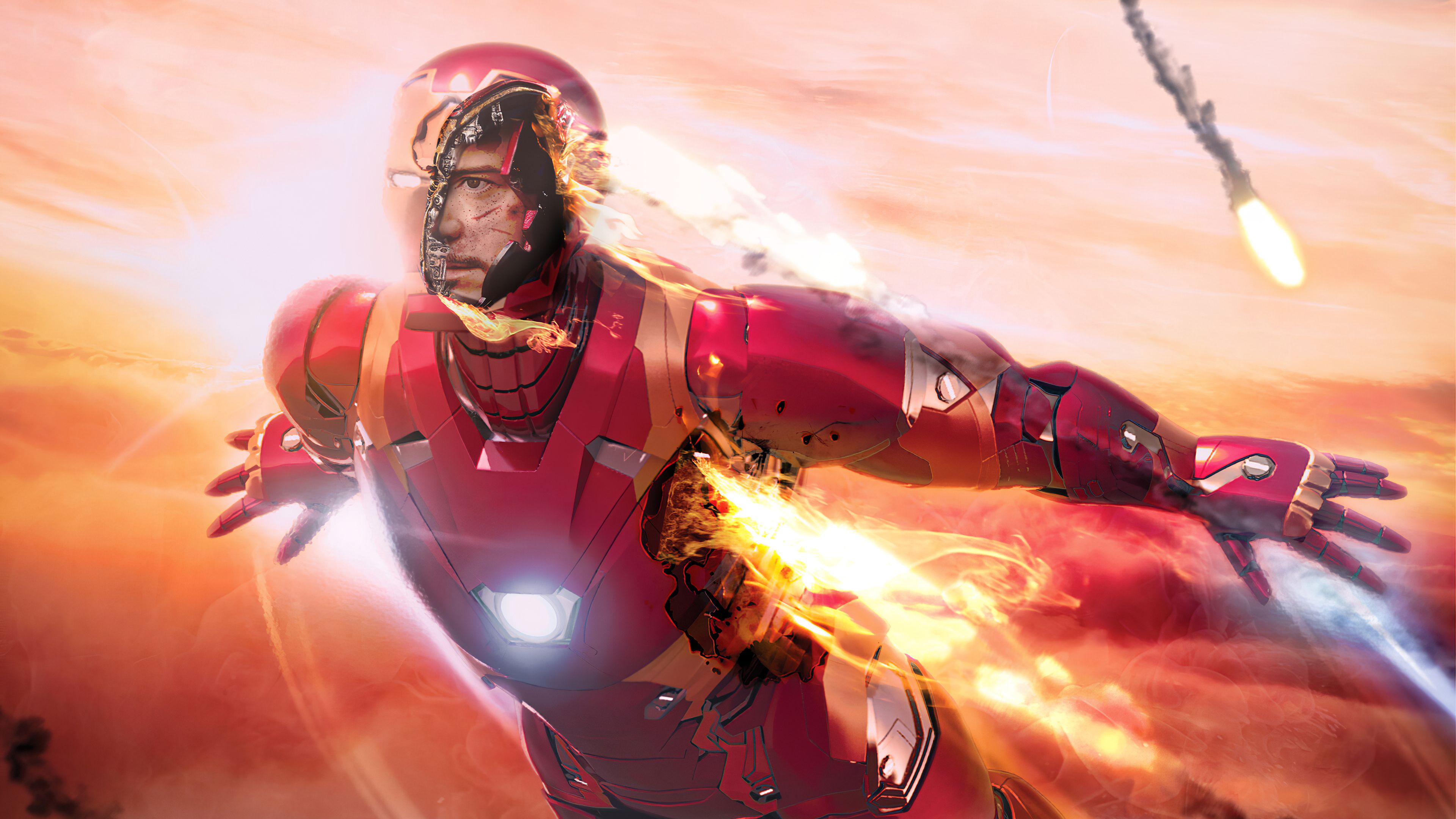 Iron Man Flying iPhone Wallpaper  iPhone Wallpapers
